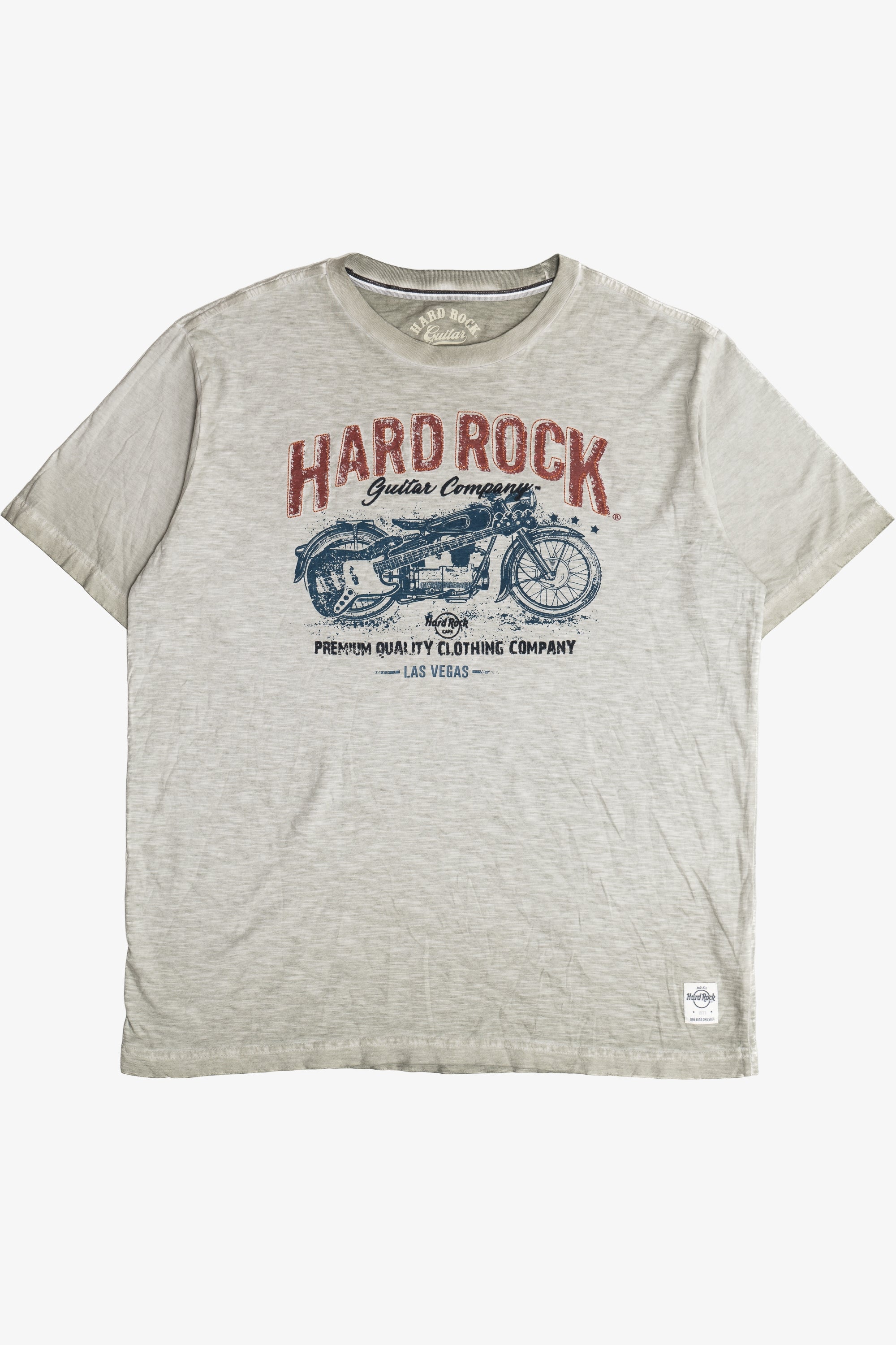 Distressed Look Hard Rock Cafe Motorcycle T-Shirt