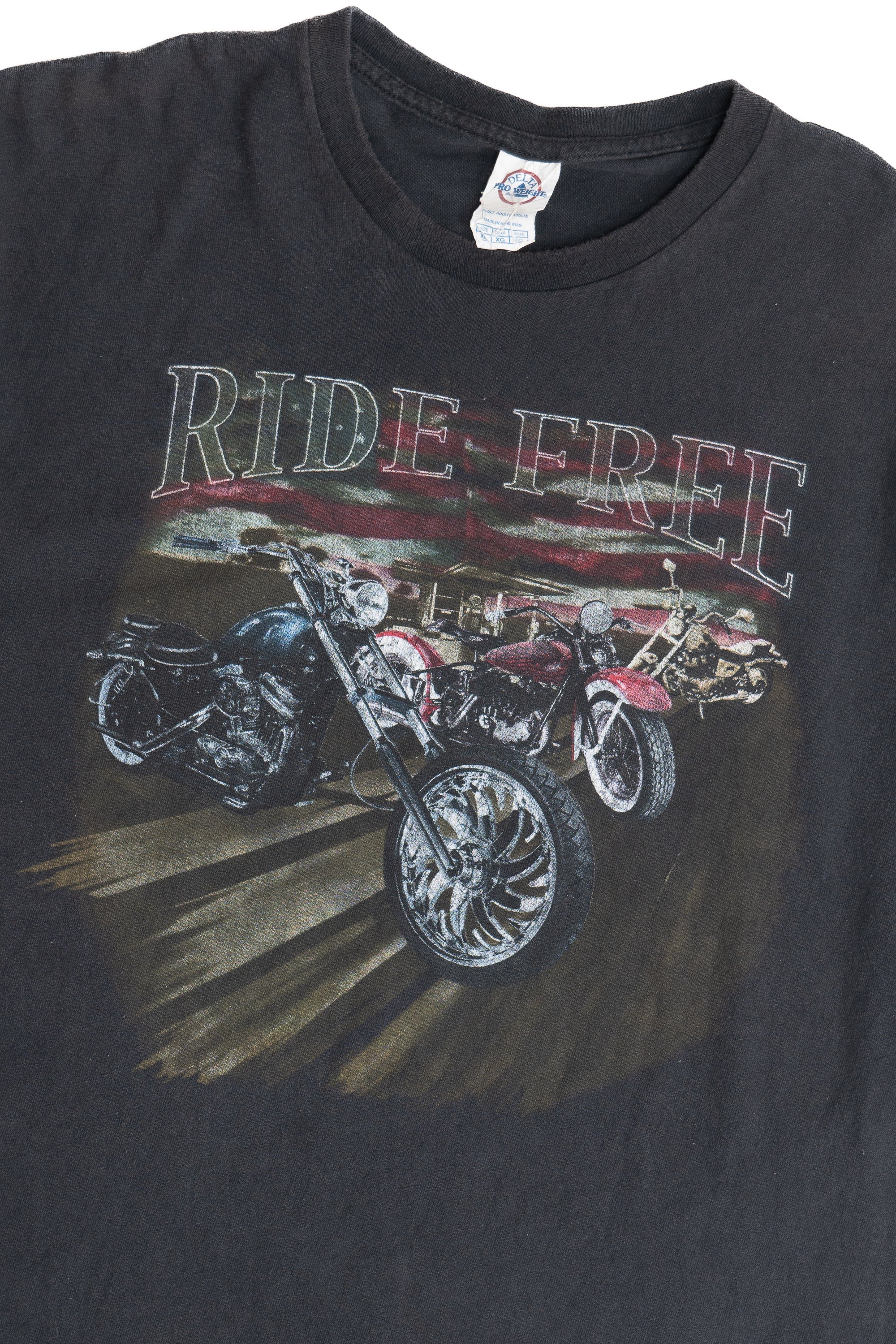 Vintage "Ride Free" Motorcycle T-Shirt (2000s)