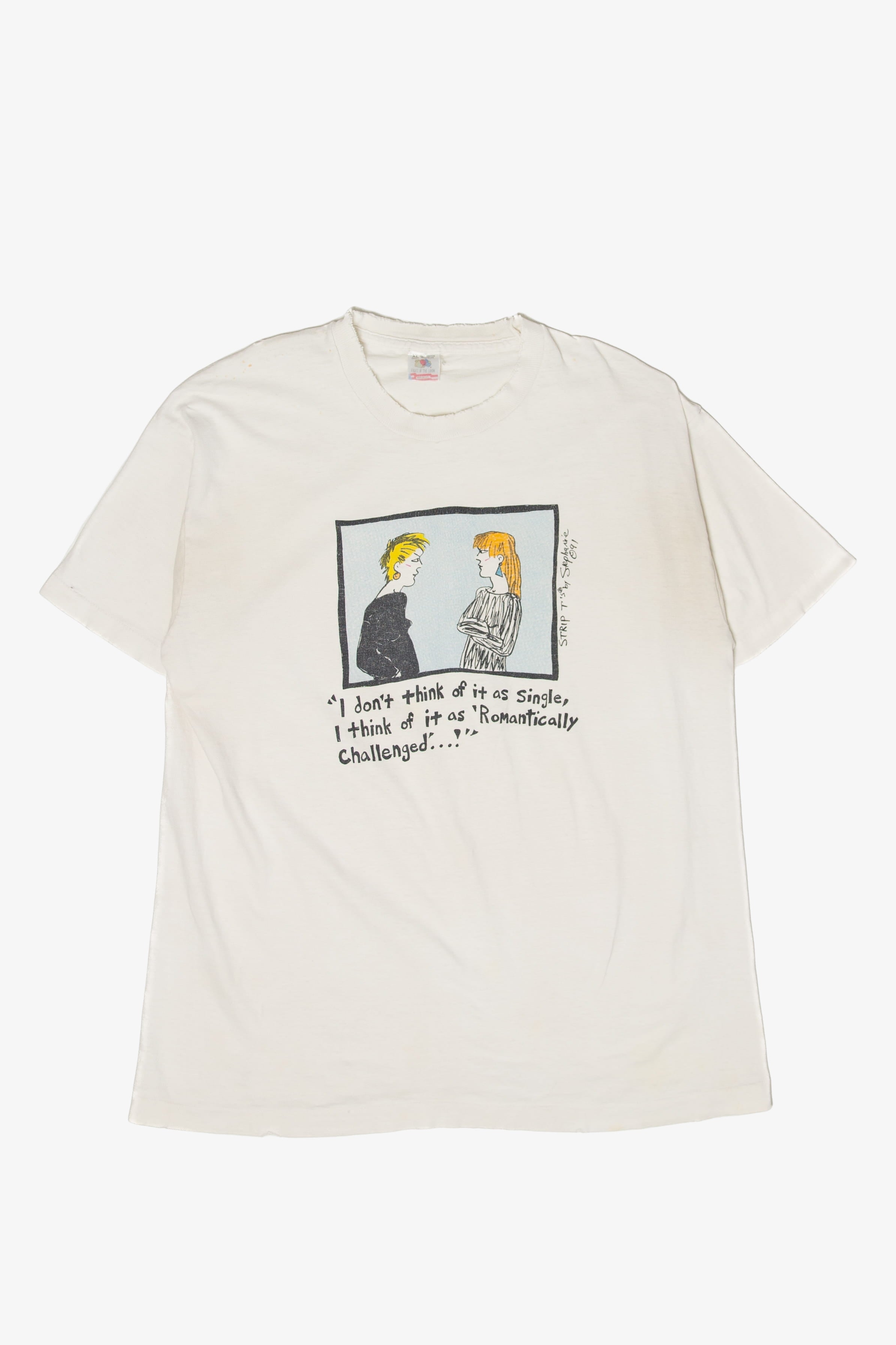 Vintage "Romantically Challenged" T-Shirt (1990s)