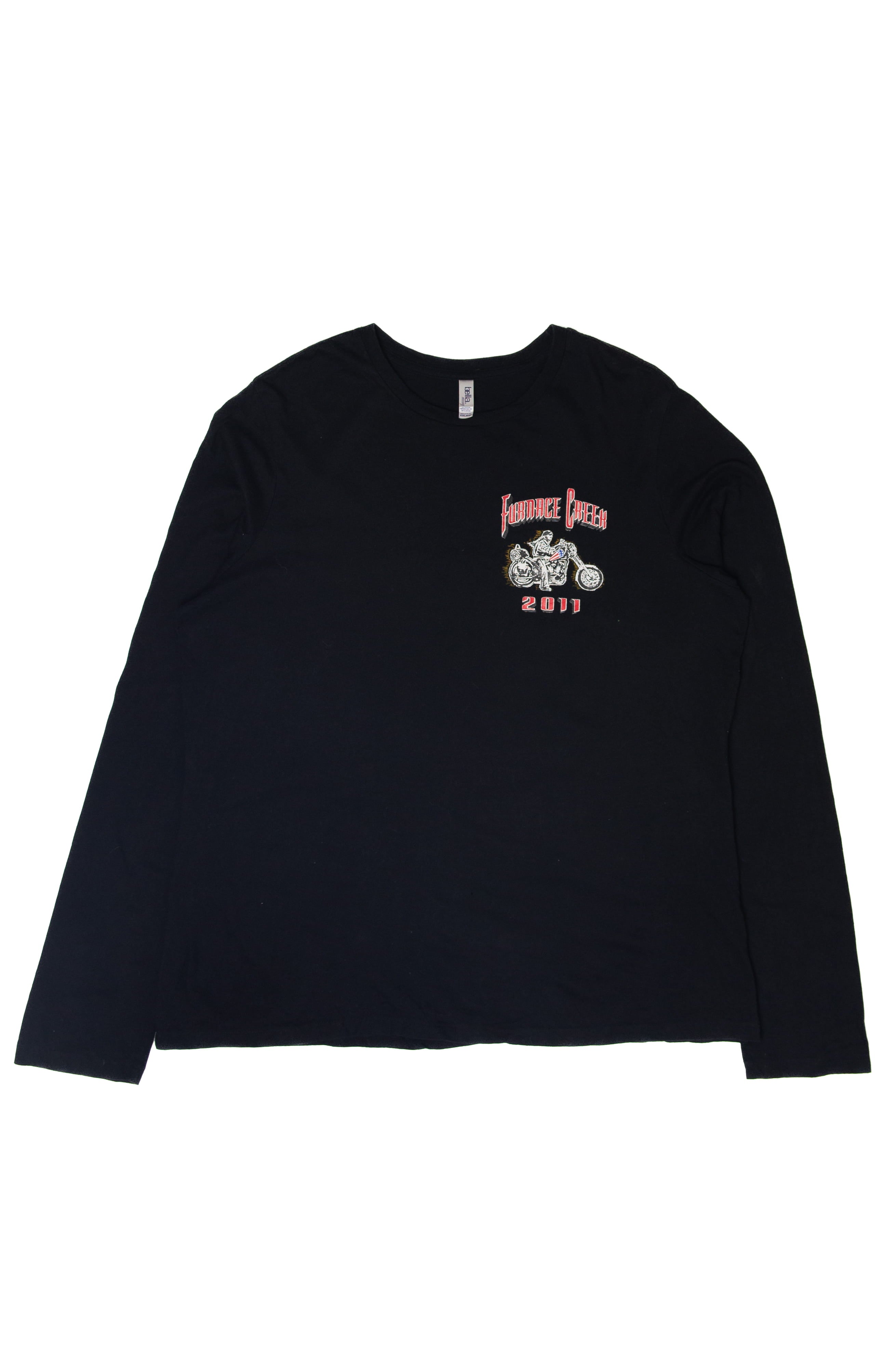 Recycled "Furnace Creek" Motorcycle Long Sleeve T-Shirt (2010s)