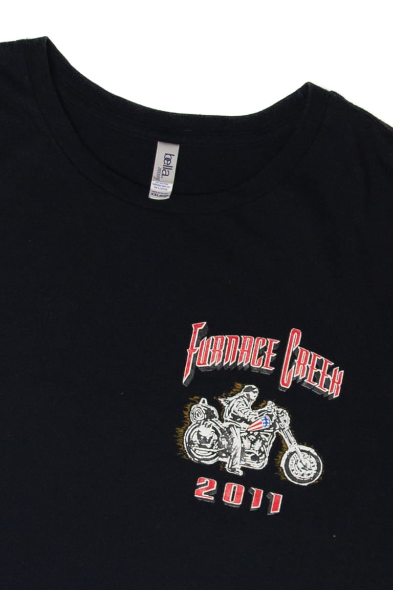 Recycled "Furnace Creek" Motorcycle Long Sleeve T-Shirt (2010s)