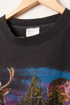 Vintage Deer Wraparound Graphic T-Shirt (1990s)