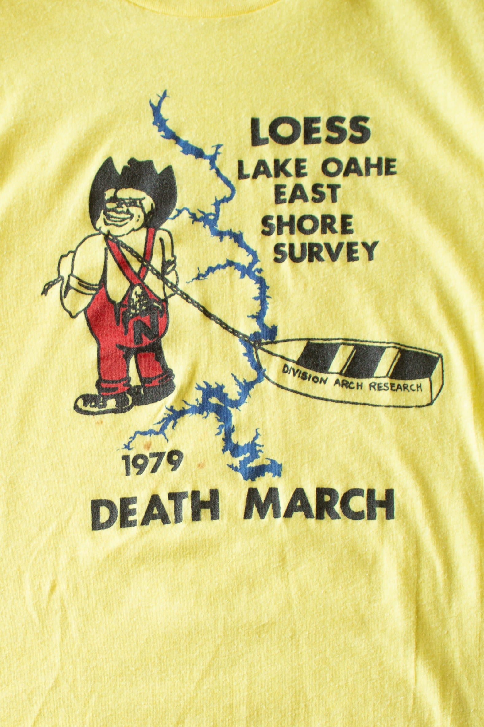 Vintage Lake Oahe Death March T-Shirt (1979)