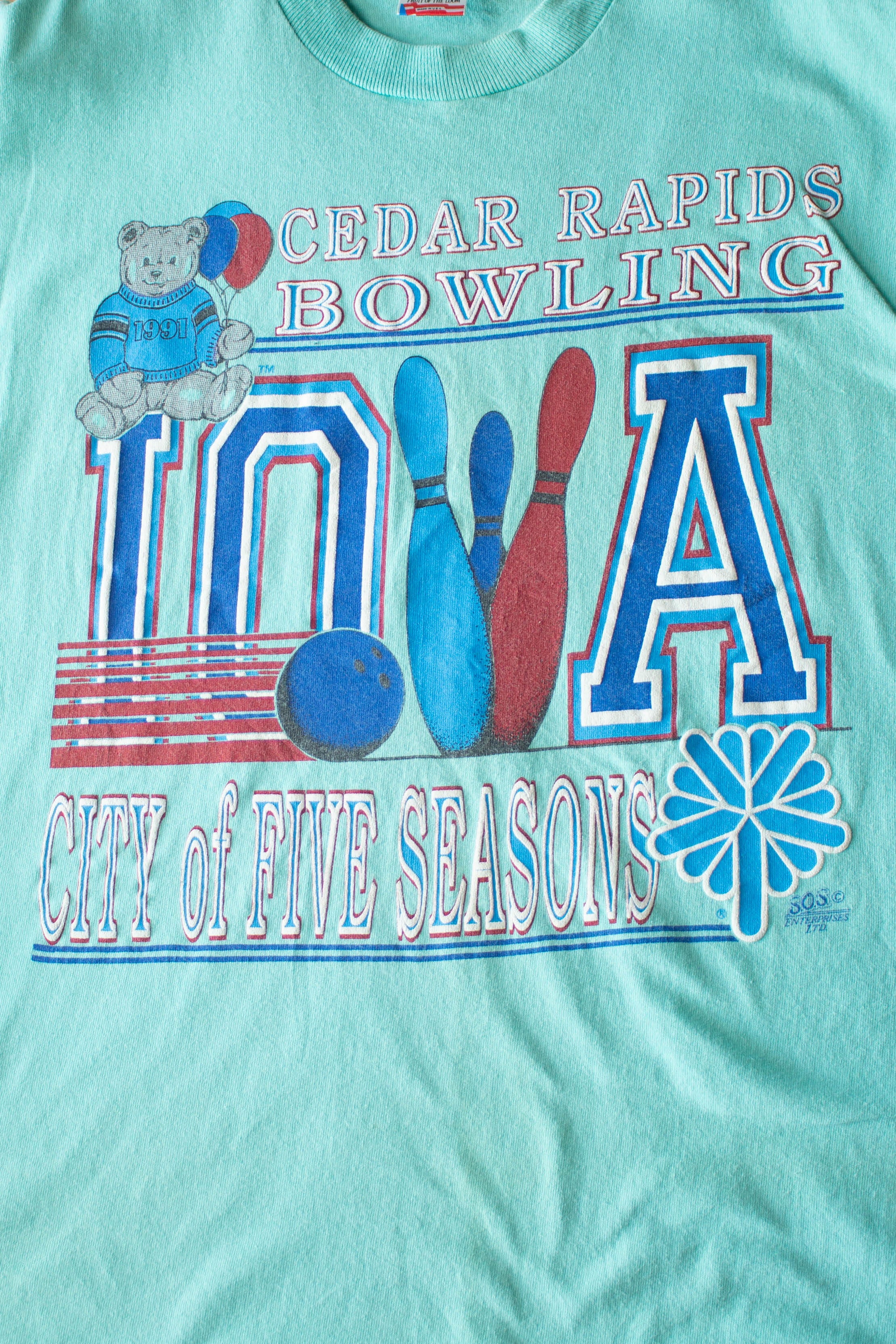 Vintage Cedar Rapids Bowling T-Shirt (1990s)