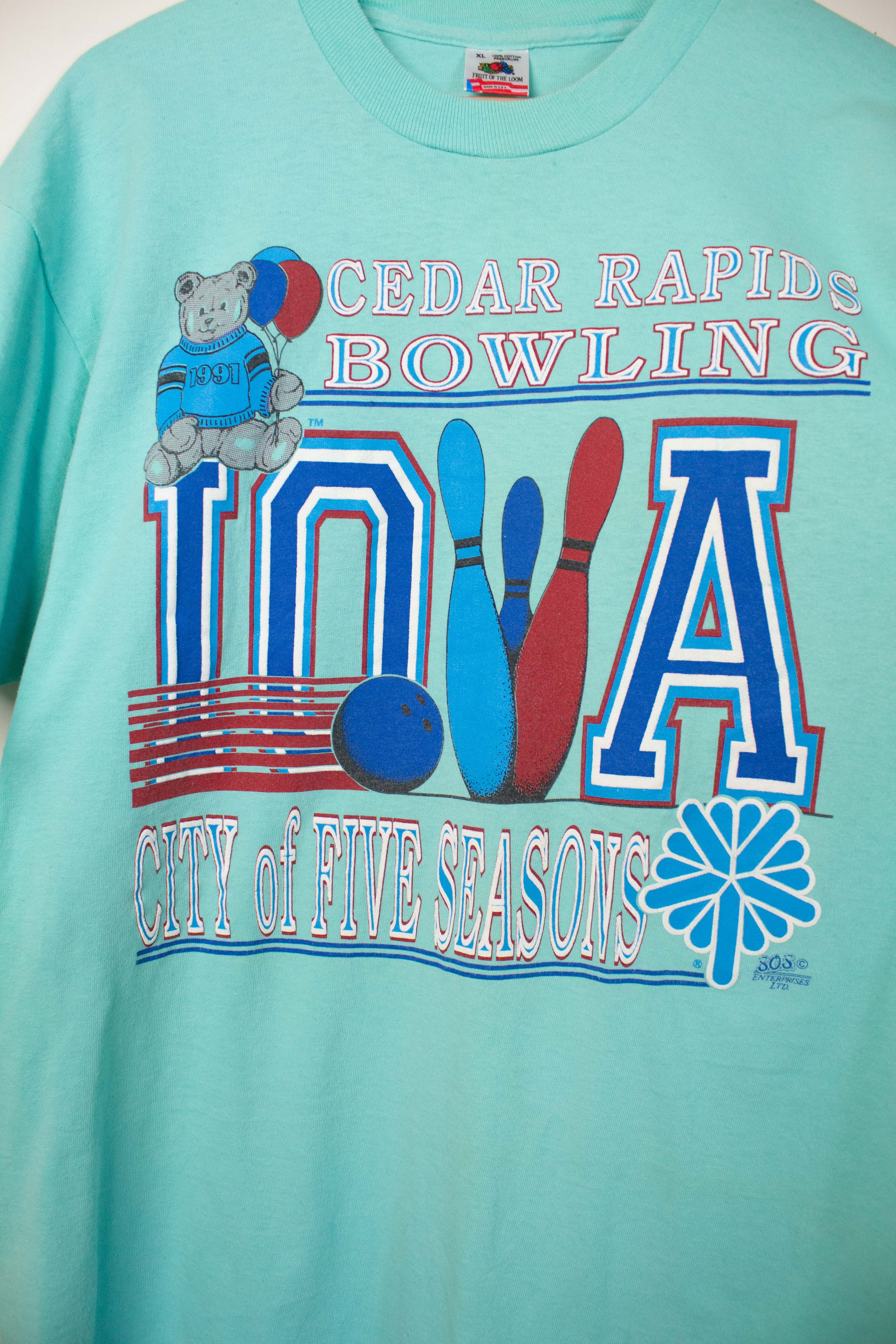 Vintage Cedar Rapids Bowling T-Shirt (1990s)