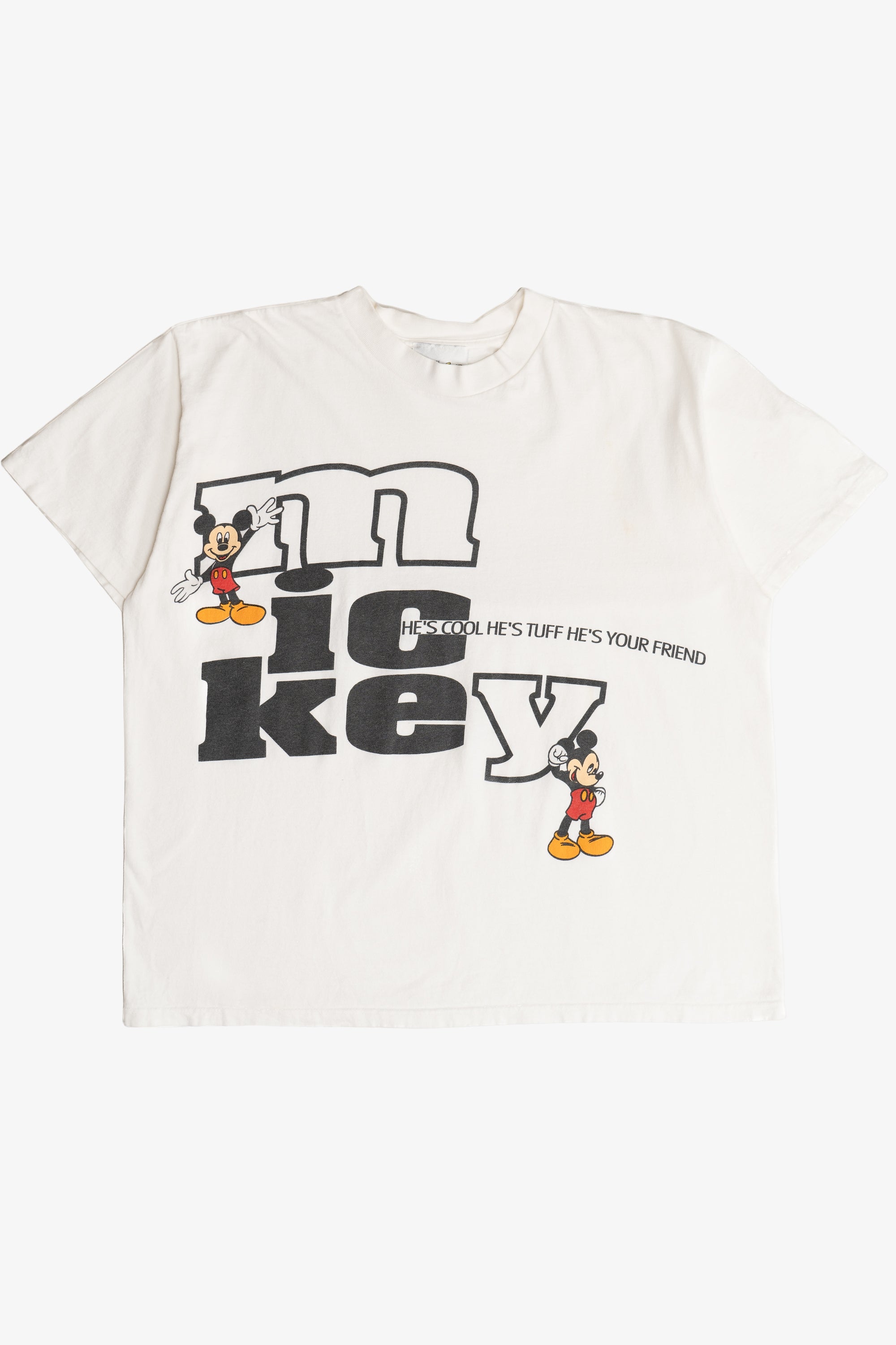 Vintage Mickey Mouse "He's Cool He's Tuff" Jacques Moret T-Shirt (1990s)