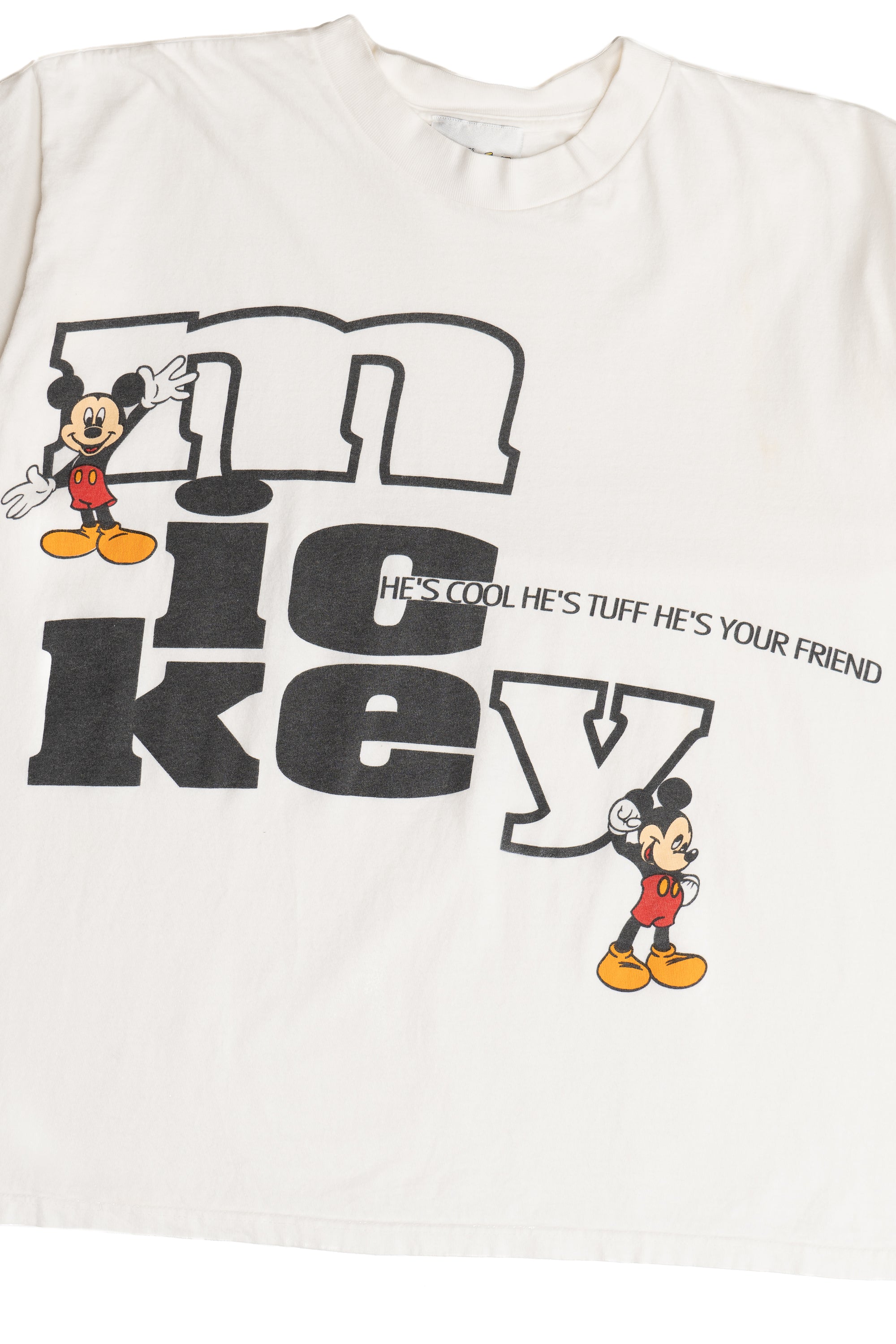 Vintage Mickey Mouse "He's Cool He's Tuff" Jacques Moret T-Shirt (1990s)