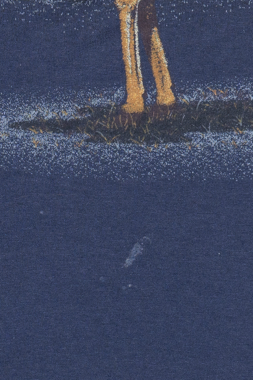 Vintage Deer In Moonlight Single Stitch T-Shirt (1990s)