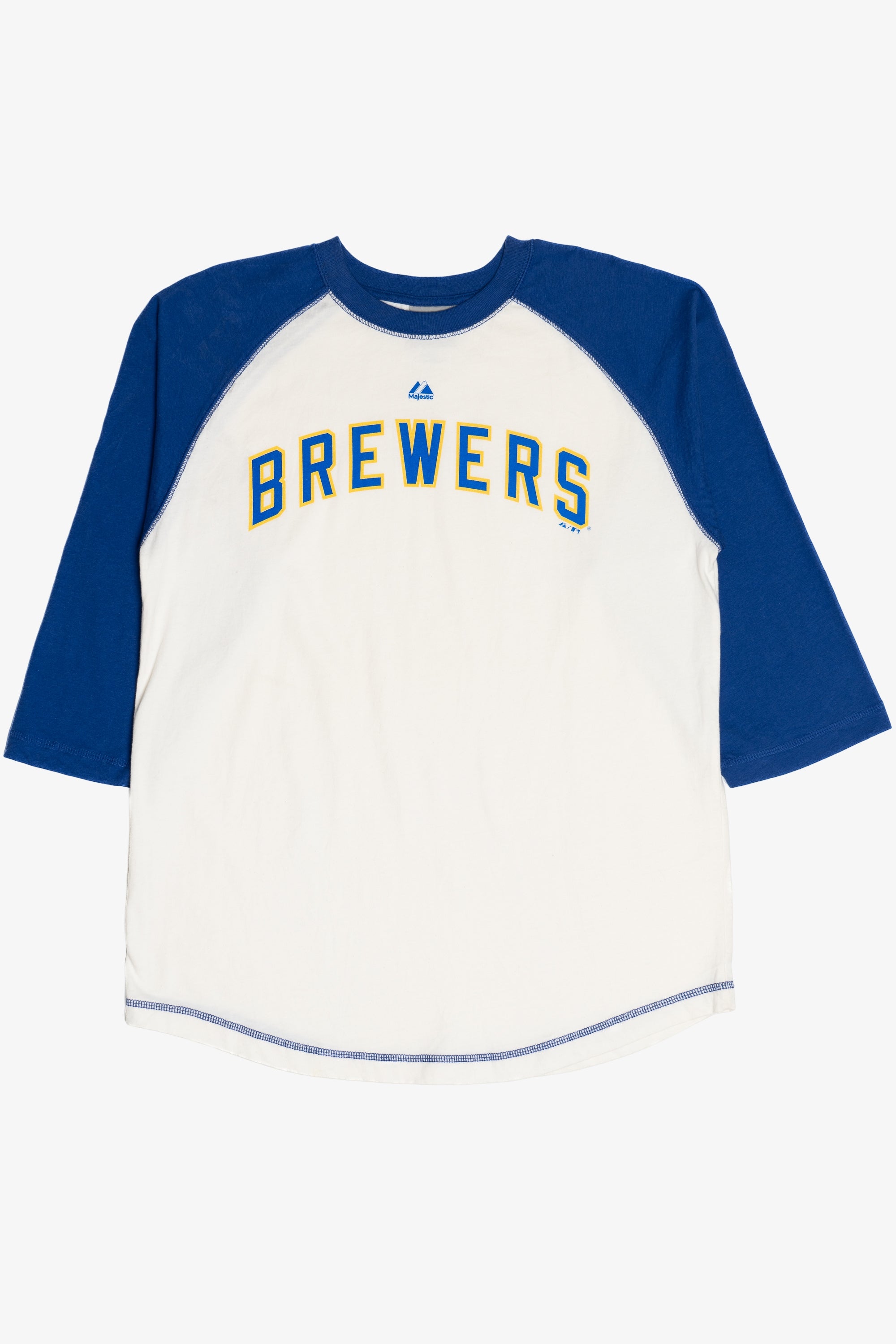 Vintage Milwaukee Brewers MLB Raglan Baseball T-Shirt (2000s)