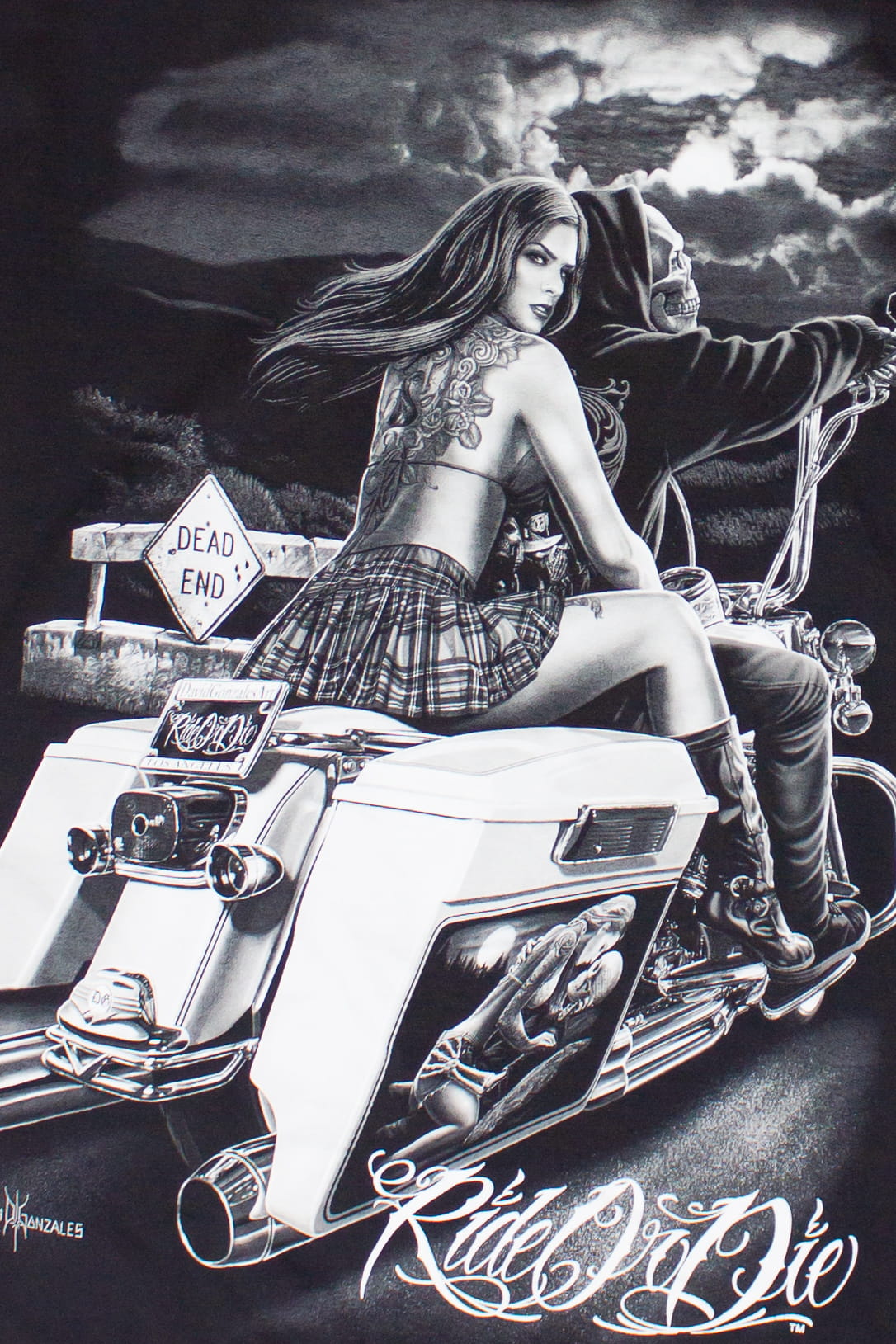 Ride Or Die Graphic Motorcycle T-Shirt