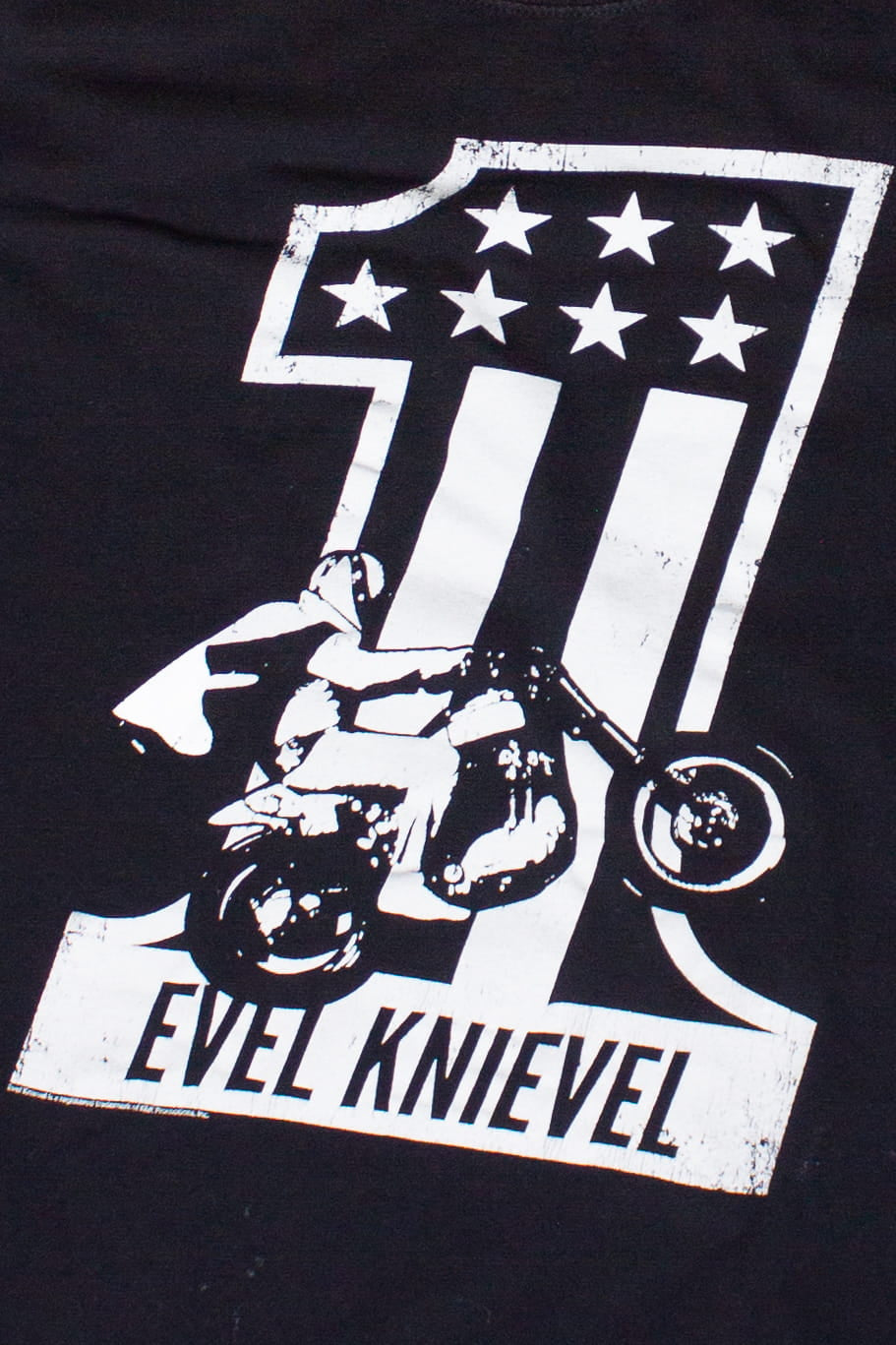 Evel Knievel Motorcycle Graphic T-Shirt