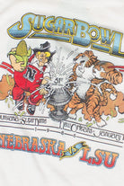 Vintage Sugar Bowl Nebraska vs LSU Ringer T-Shirt (1985)
