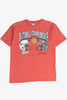 Vintage 1991 Huskers Vs Seminoles Orange Bowl National Championship T-Shirt