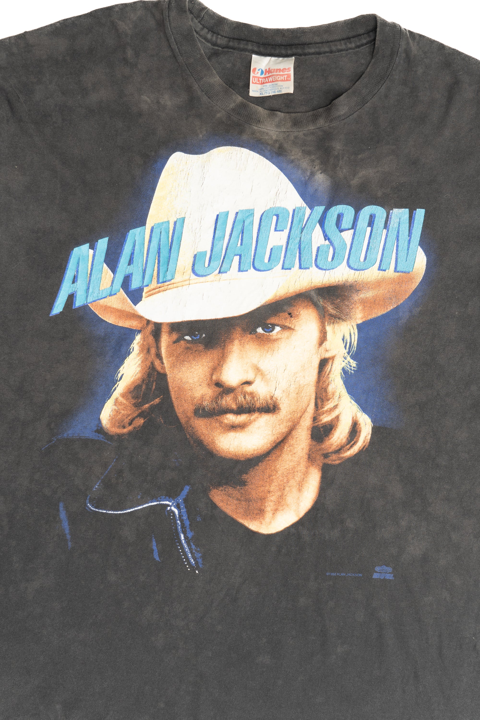 Vintage Distressed Alan Jackson Country Singer Single Stitch T-Shirt (1990s)
