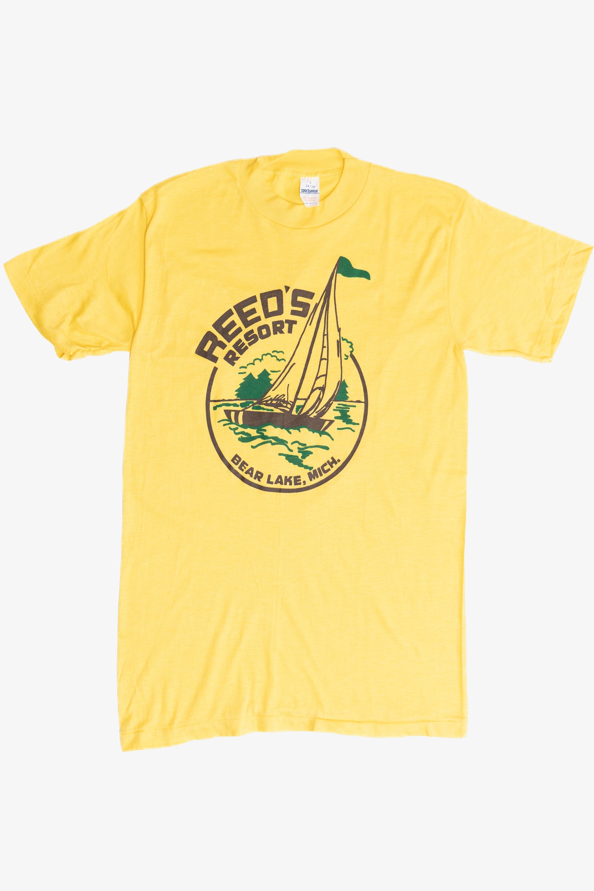 Vintage Reed's Resort Bear Lake, Mich. Sportswear T-Shirt (1980s)