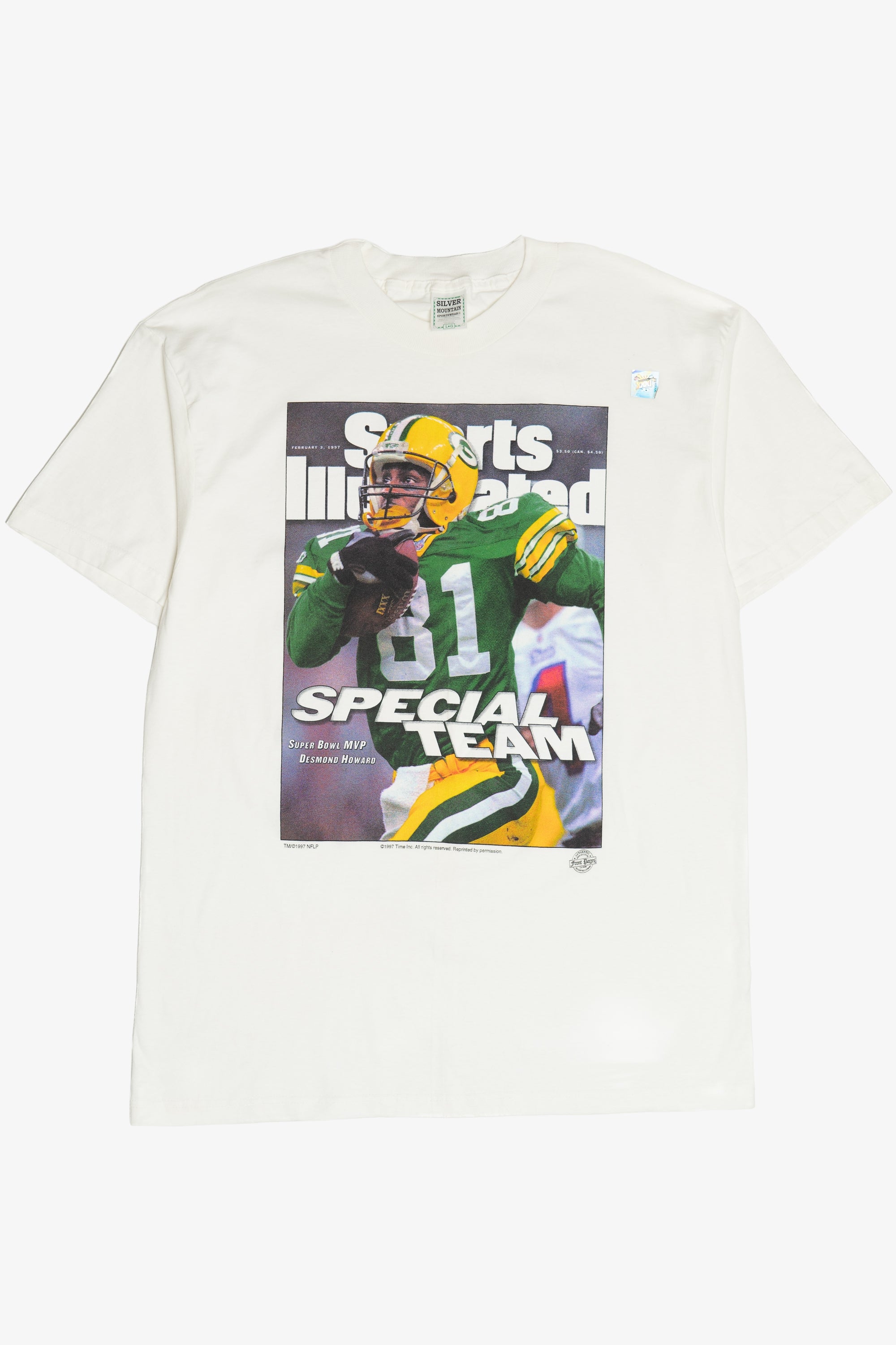 Vintage 1997 Packers Super Bowl MVP Desmond Howard T-Shirt (1990s)