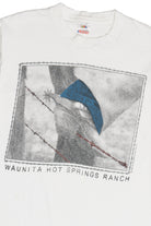 Vintage "Waunita Hot Springs Ranch" Cowboy Boot T-Shirt (1990s)