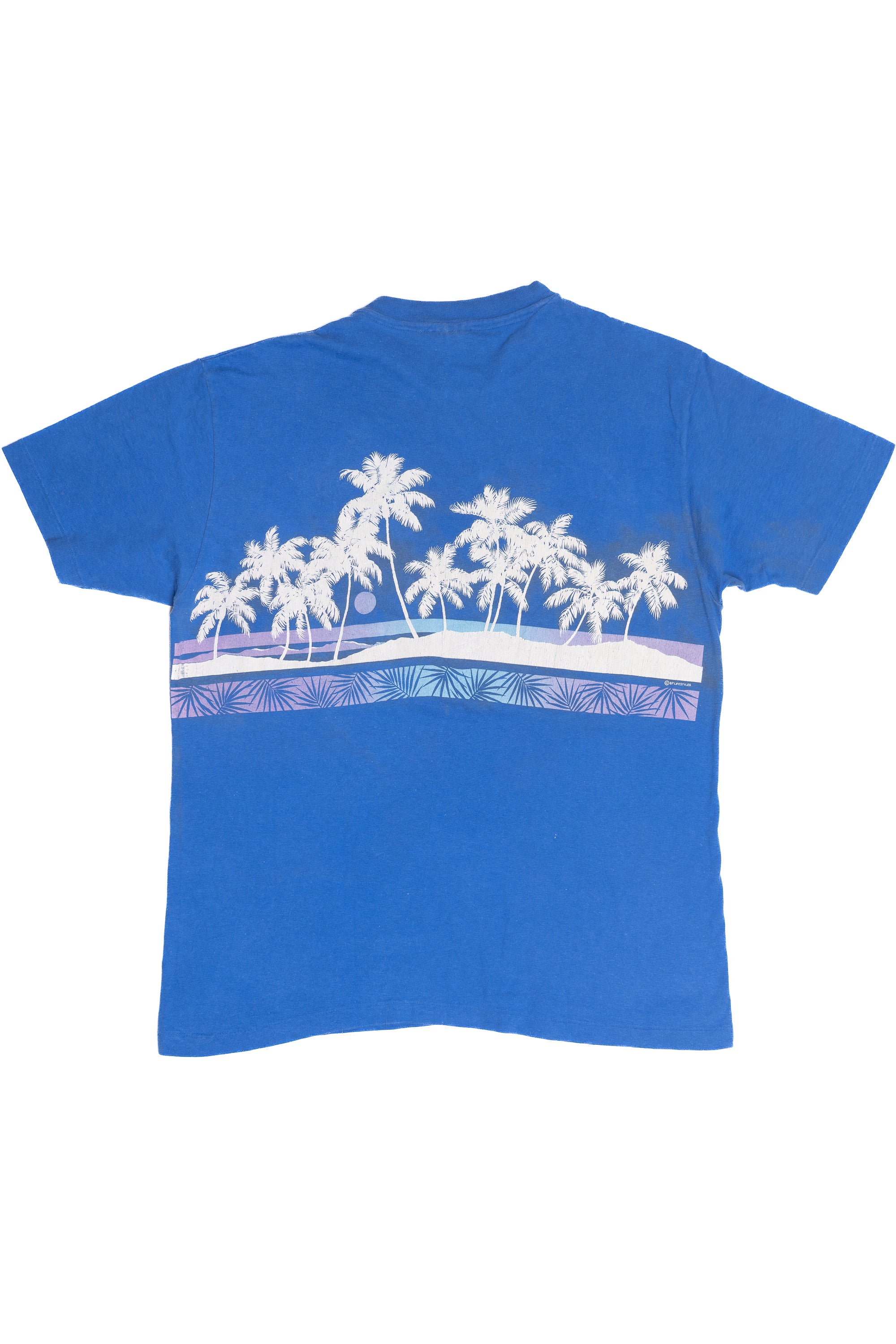 Vintage "Myrtle beach" Palm Trees Front/Back Print T-Shirt (1990s)