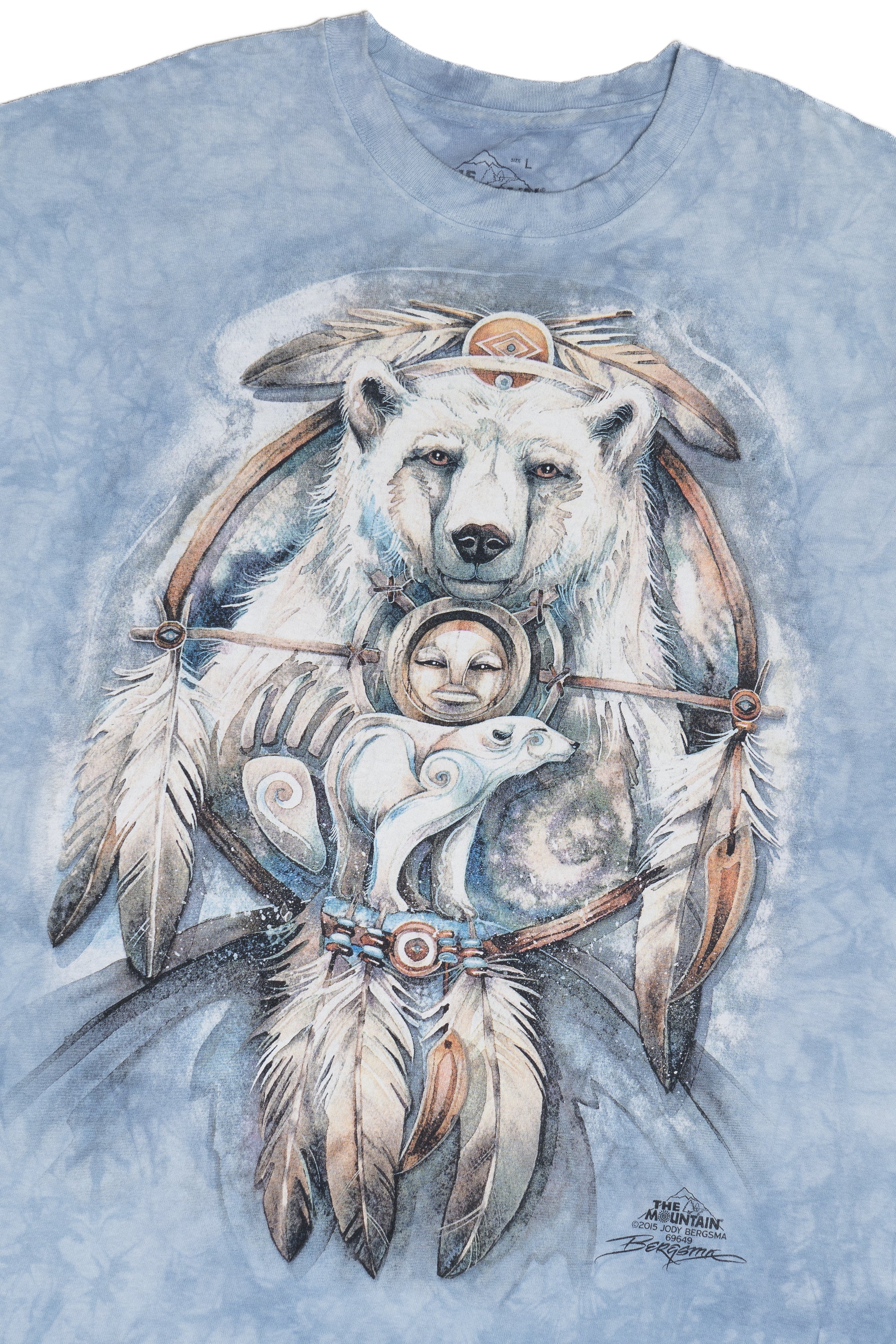 Dreamcatcher Polar Bear The Mountain Tie Dye T-Shirt