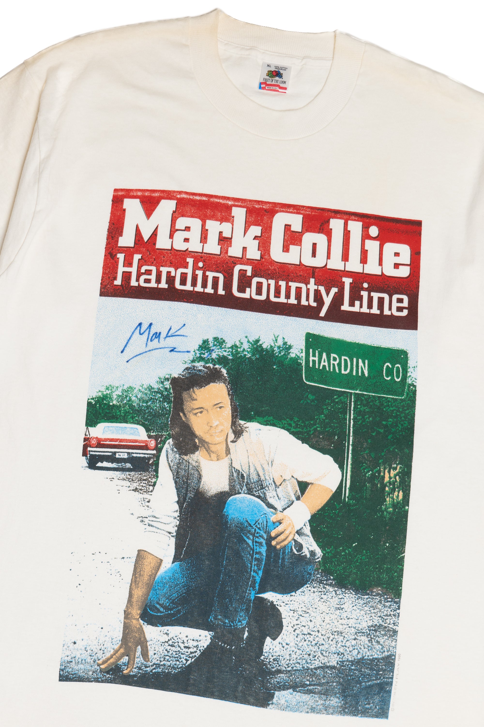 Vintage Signed Mark Collie Hardin County Line Band T-Shirt (1990s)