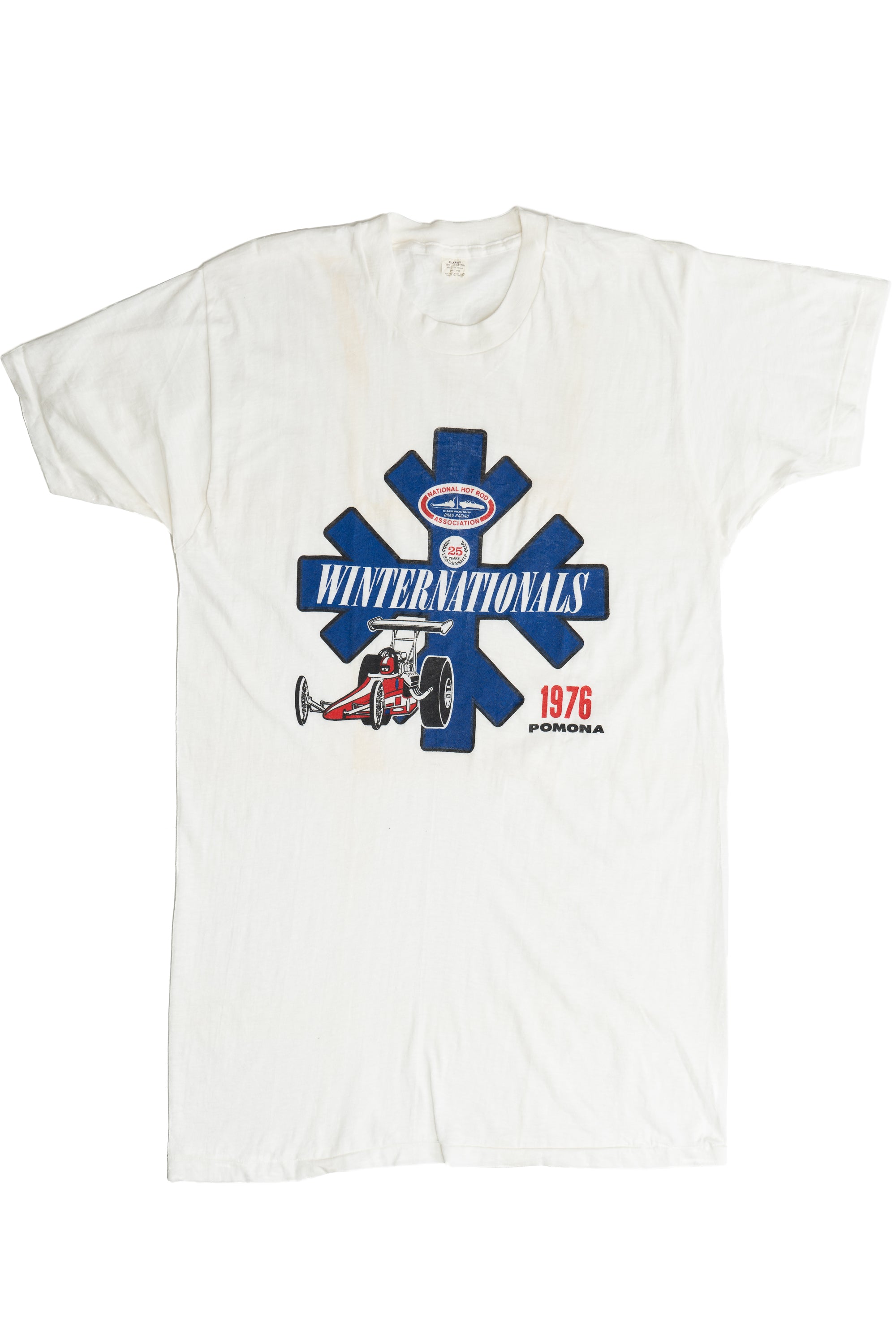 Vintage 1976 Winternationals Drag Race Pomona T-Shirt (1970s)