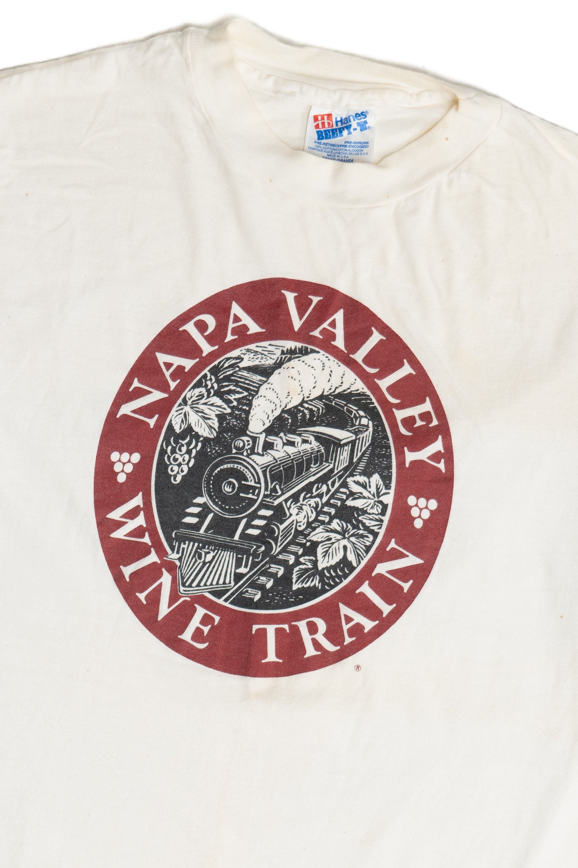 Vintage Distressed Napa Valley Wine Train T-Shirt (1990s)