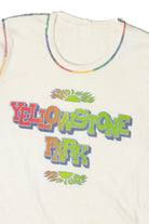 Vintage Distressed "Yellowstone Park" Rainbow Stitched T-Shirt (1980s)