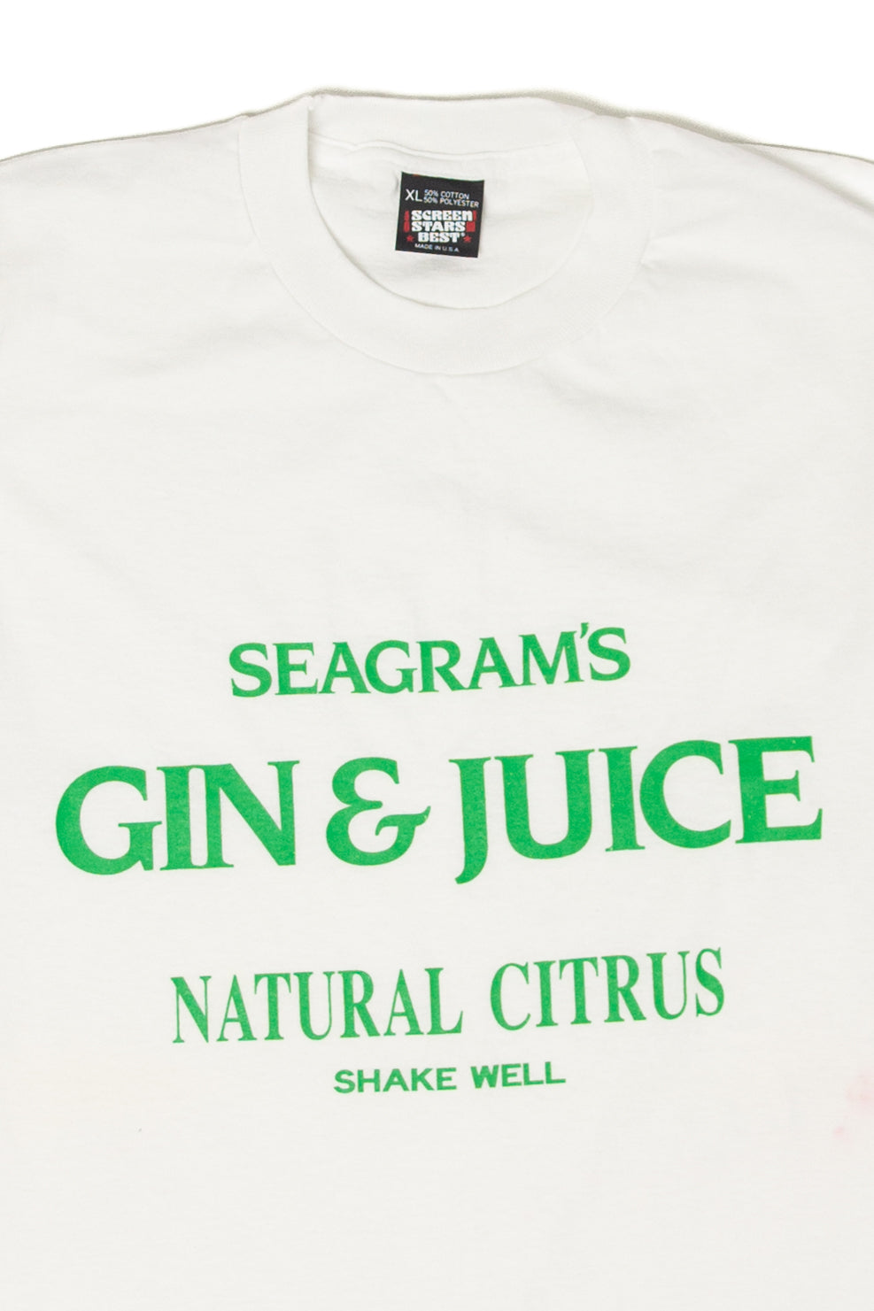 Vintage "Seagram's Gin & Juice Natural Citrus" T-Shirt (1990s)