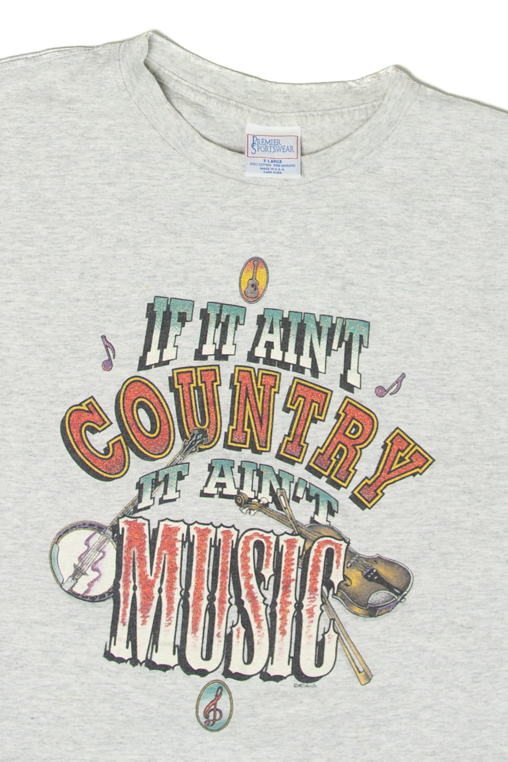 Vintage "If it Ain't Country It Ain't Music" T-Shirt (1990s)
