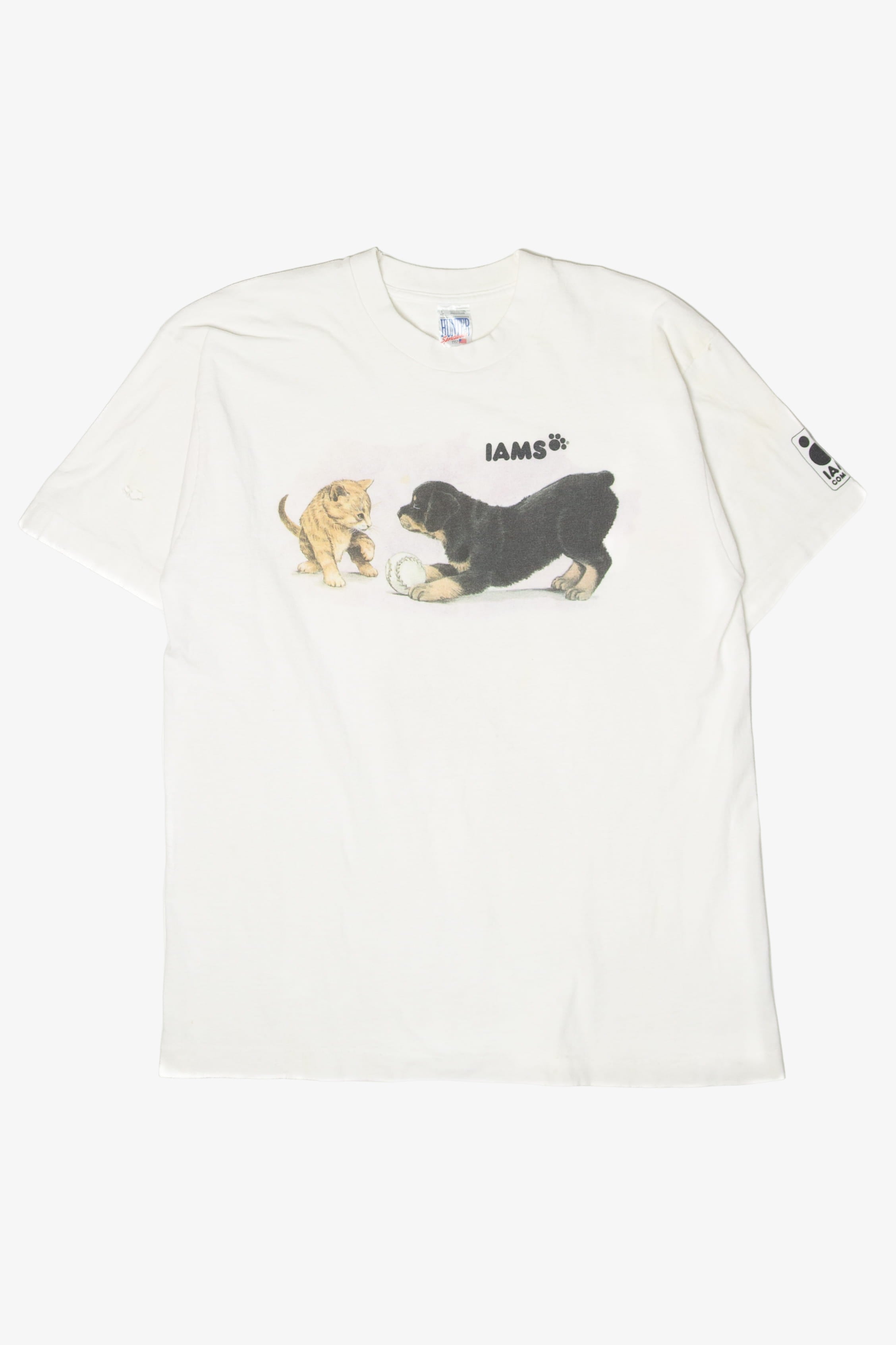Vintage IAMS Puppy And Kitty T-Shirt (1990s)