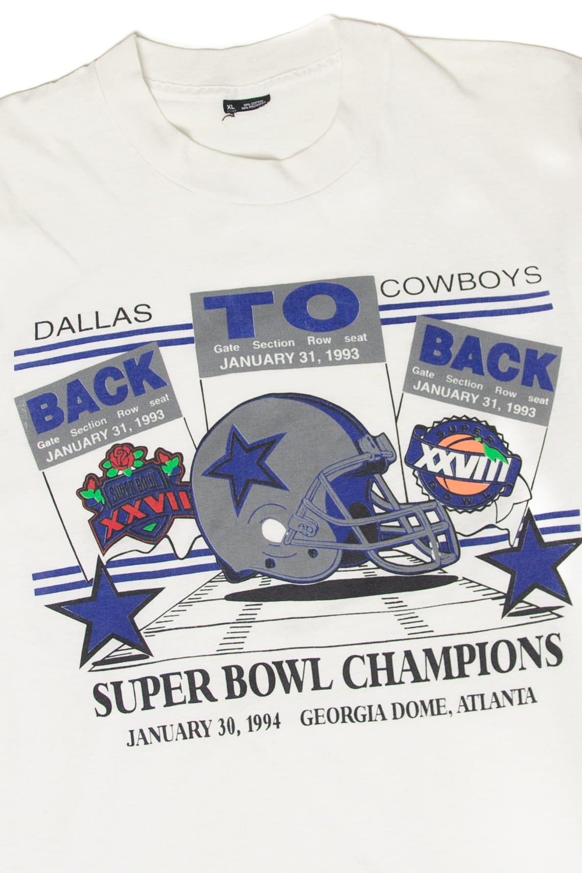 Vintage Dallas Cowboys Super Bowl Champions" T-Shirt (1990s)