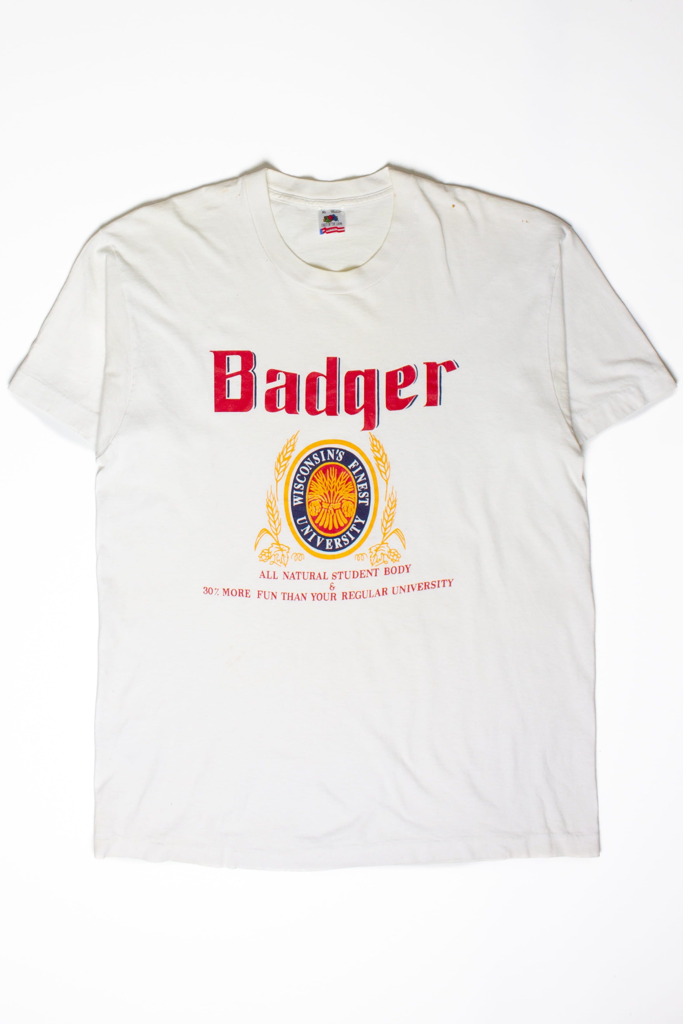 Vintage Wisconsin Badgers Beer T-Shirt (1990s)