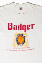 Vintage Wisconsin Badgers Beer T-Shirt (1990s)