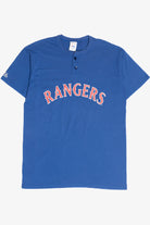 Vintage Texas Rangers MLB Majestic Two Button T-Shirt (1990s)