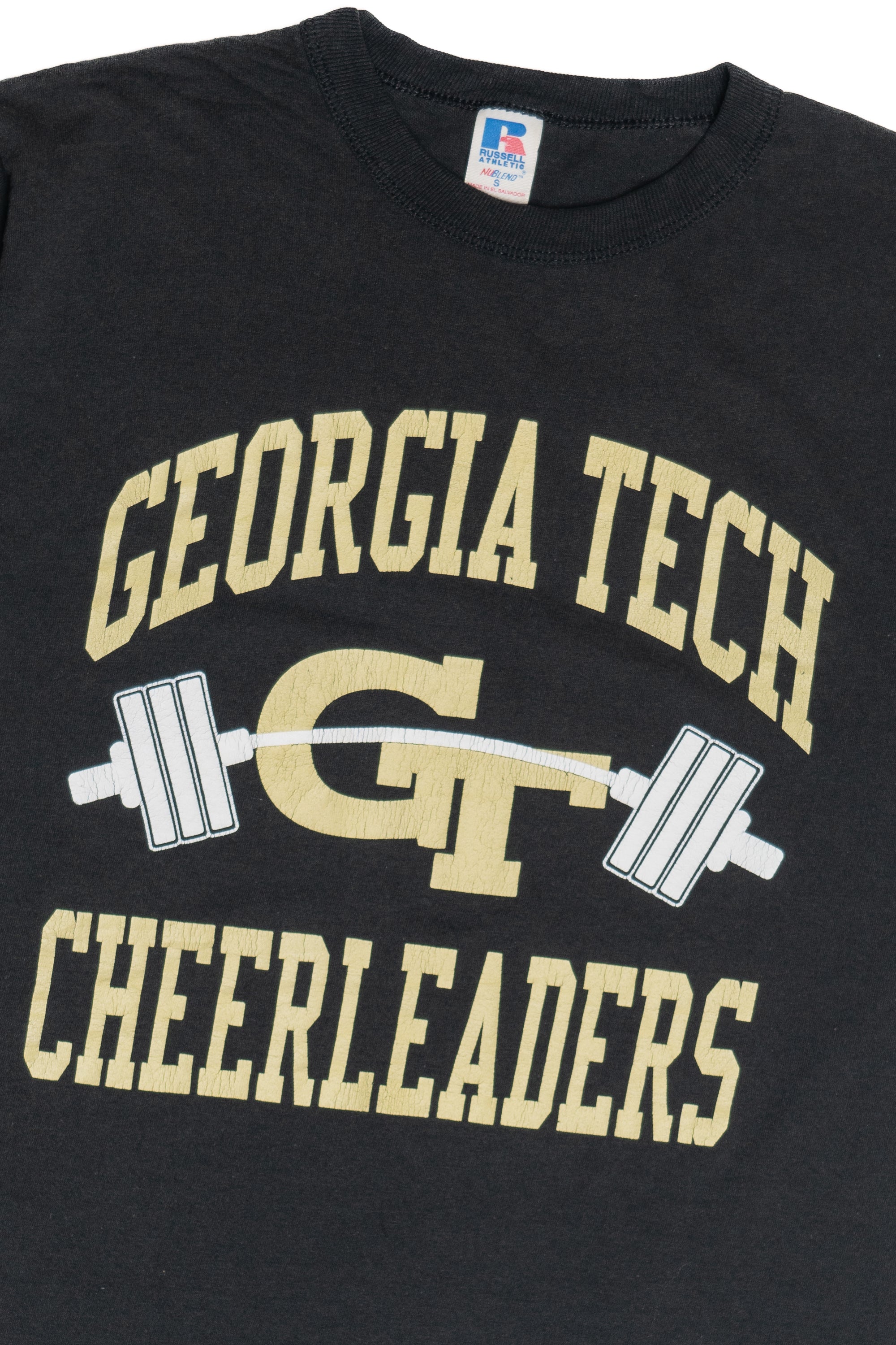 Vintage "Georgia Tech Cheerleaders" Russell Athletic T-Shirt (1990s)