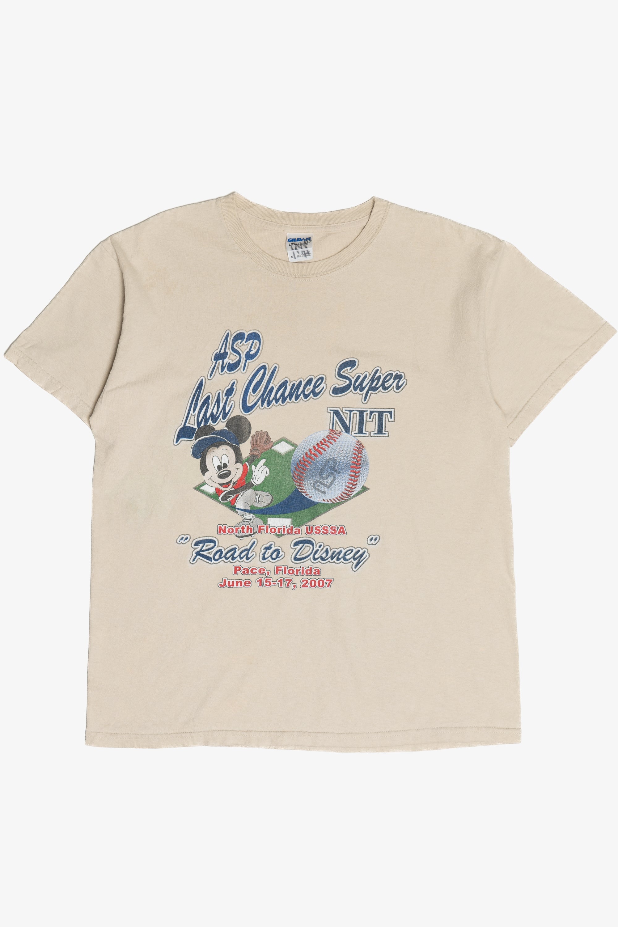 Last Chance Super "Road To Disney" North Florida USSSA Baseball T-Shirt (2000s)