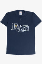 Tampa Bay Rays #24 Two Button Majestic T-Shirt