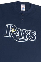 Tampa Bay Rays #24 Two Button Majestic T-Shirt