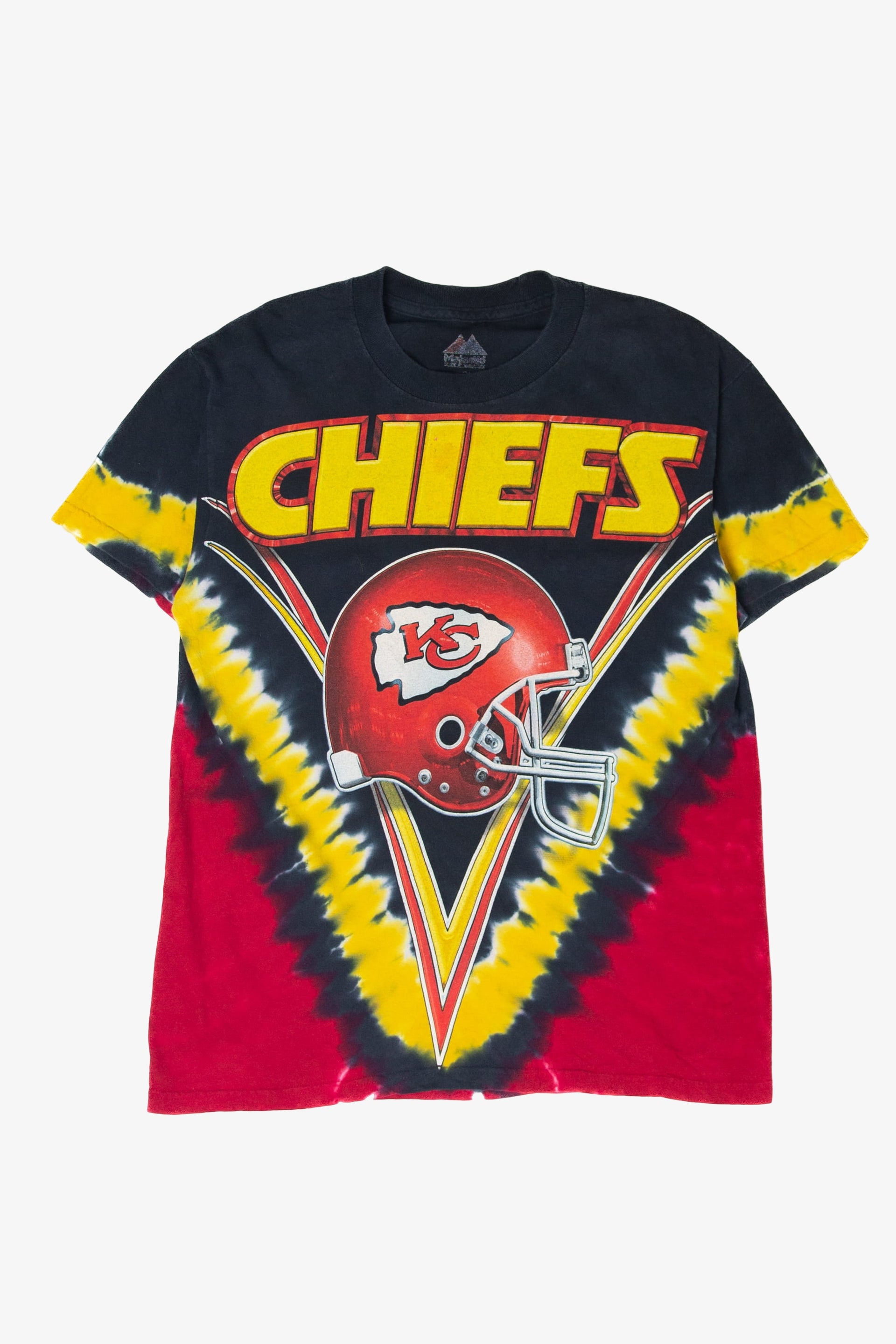 Recycled Tie-Dye Kansas City Chiefs Majestic T-Shirt – Ragstock