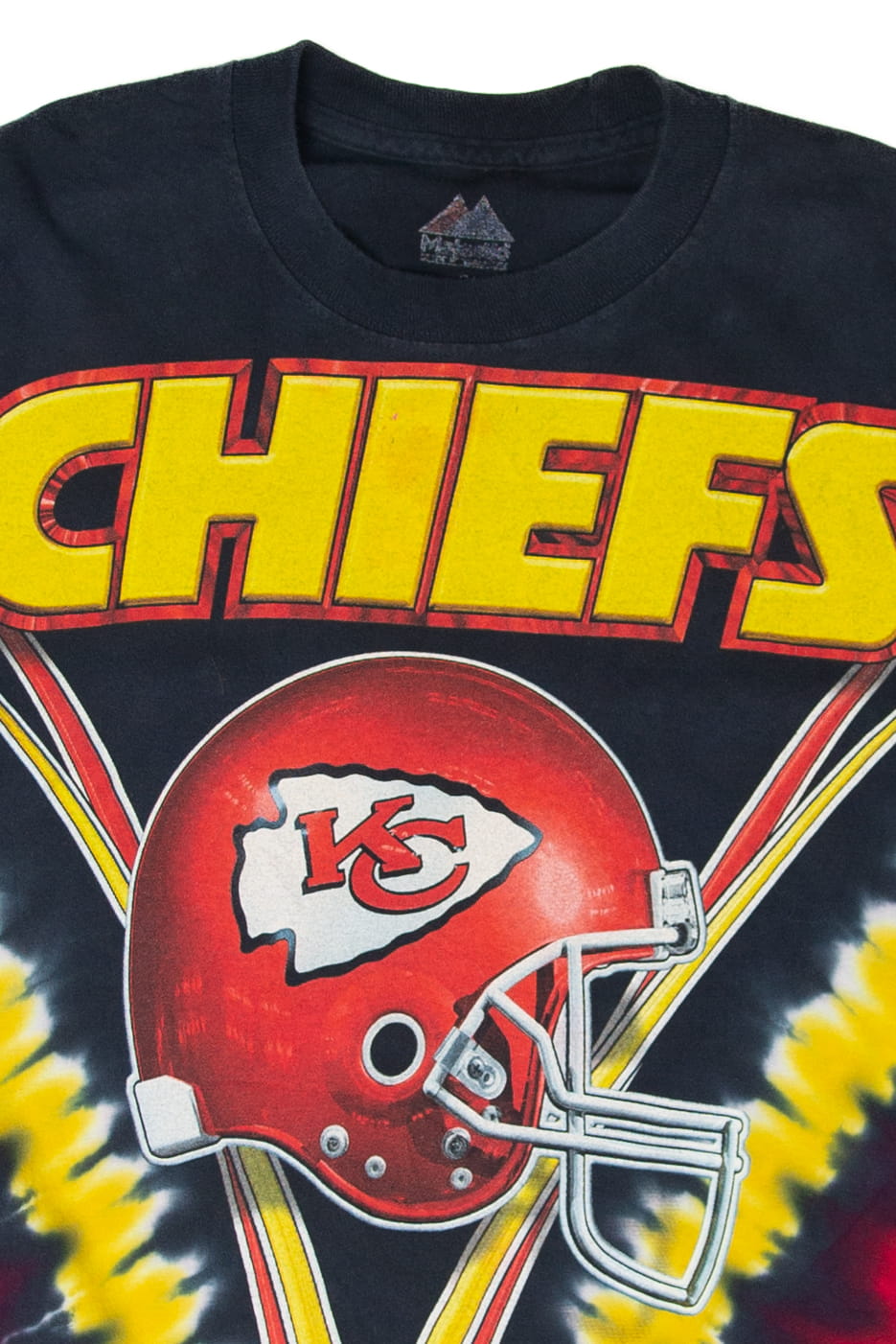 Recycled Tie-Dye Kansas City Chiefs Majestic T-Shirt