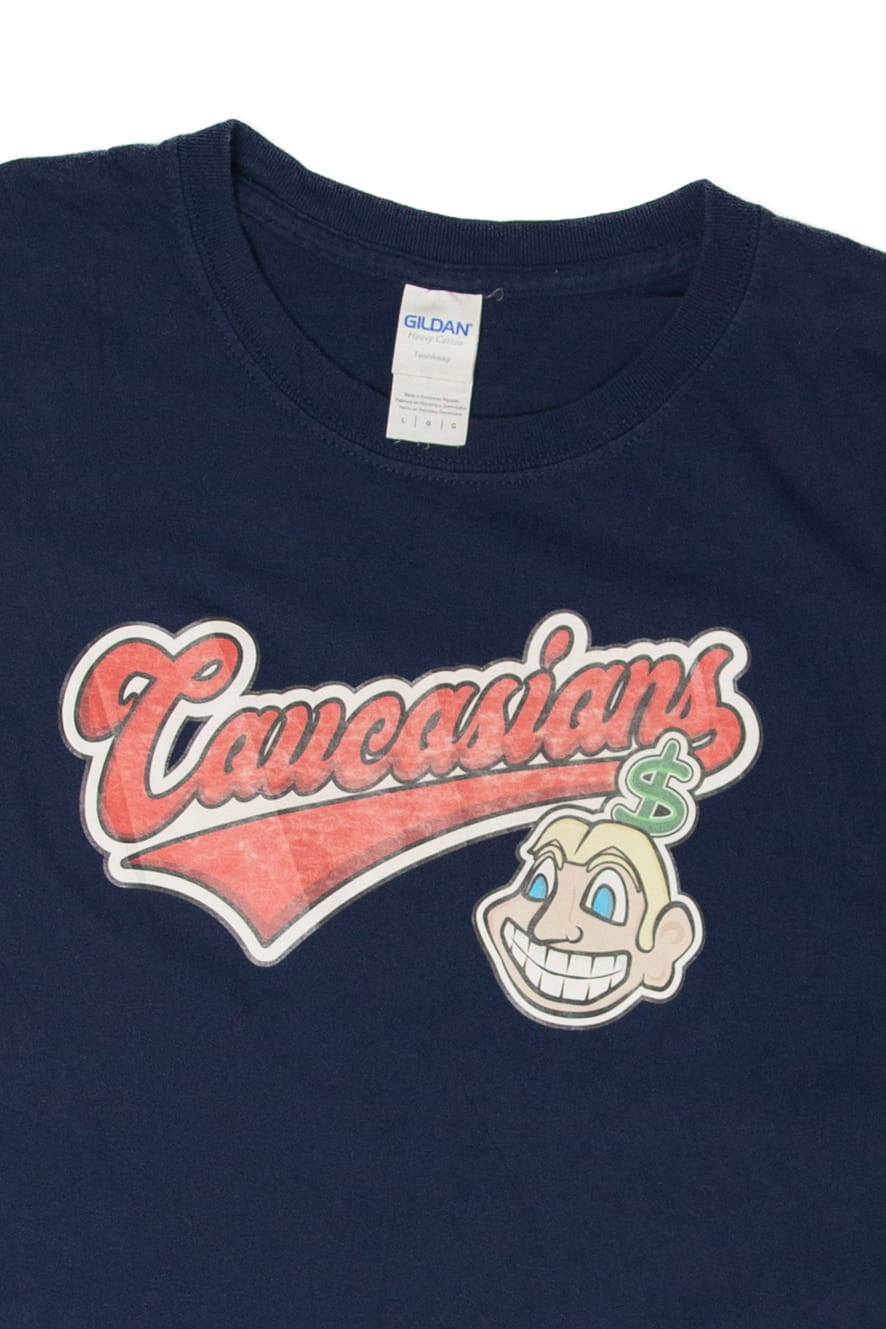 Recycled "Caucasians" Parody T-Shirt (2010s)