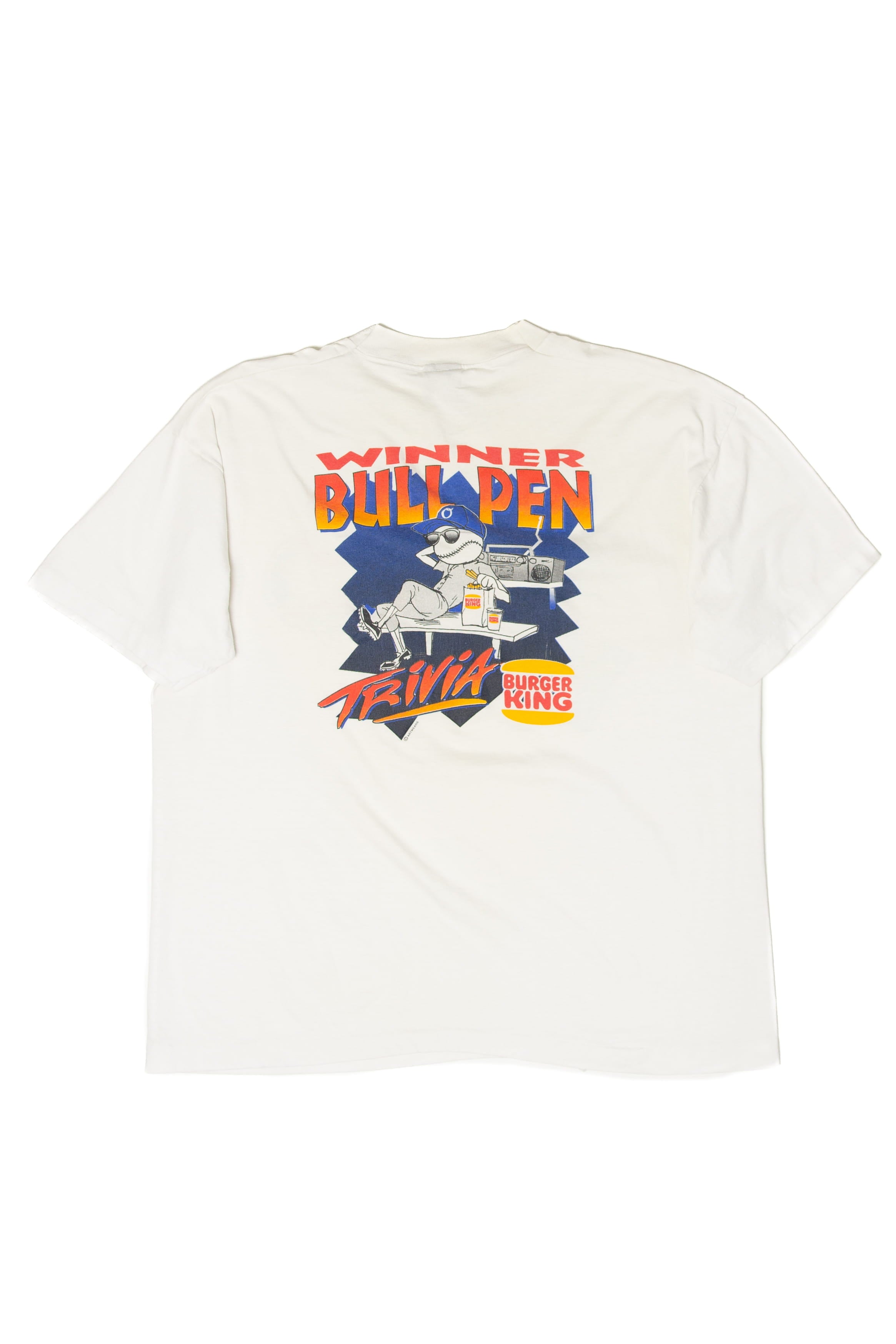 Vintage Omaha Royals Baseball Club Bull Pen Trivia T-Shirt (1990s)