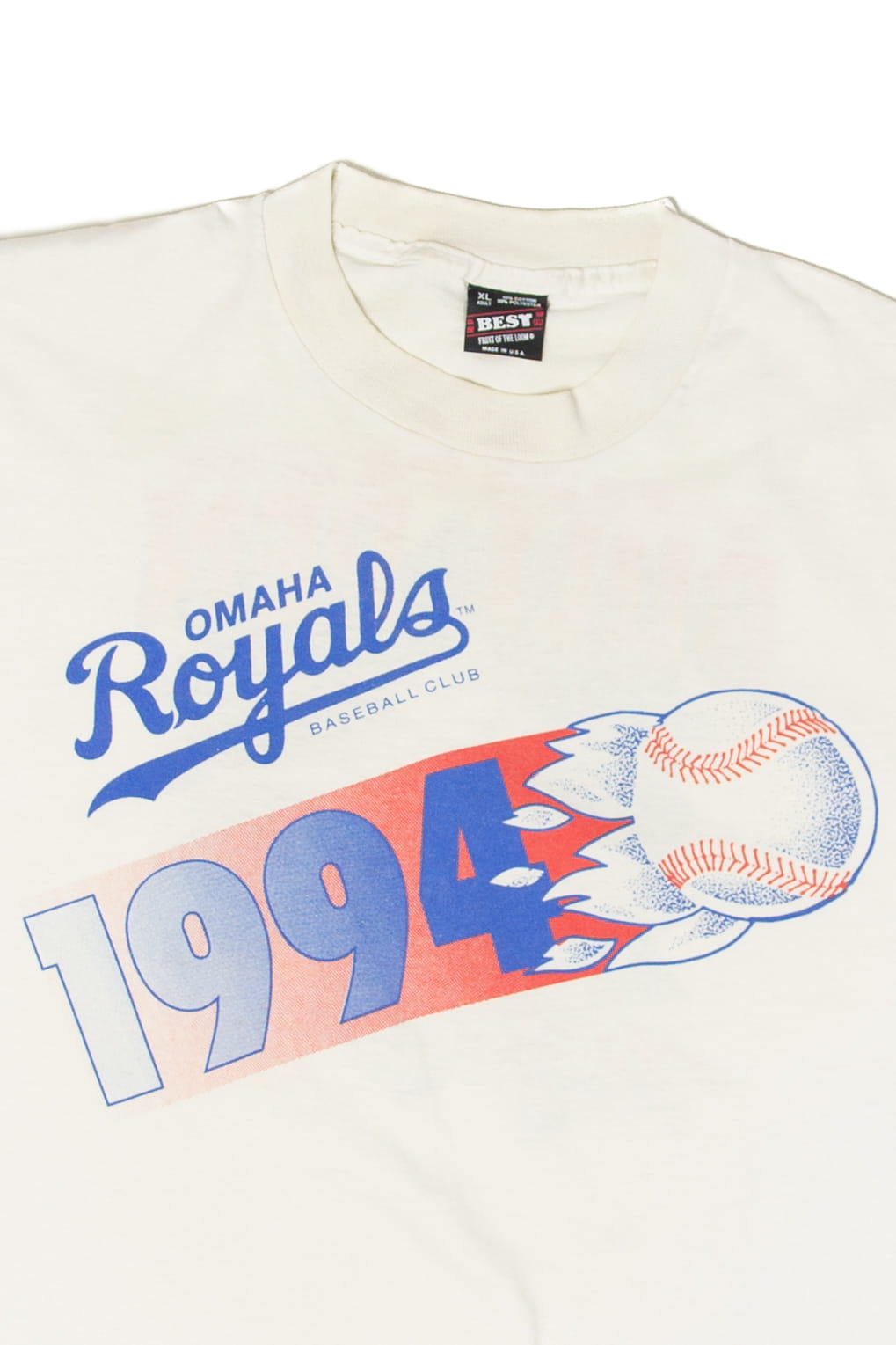 Vintage Omaha Royals Baseball Club Bull Pen Trivia T-Shirt (1990s)
