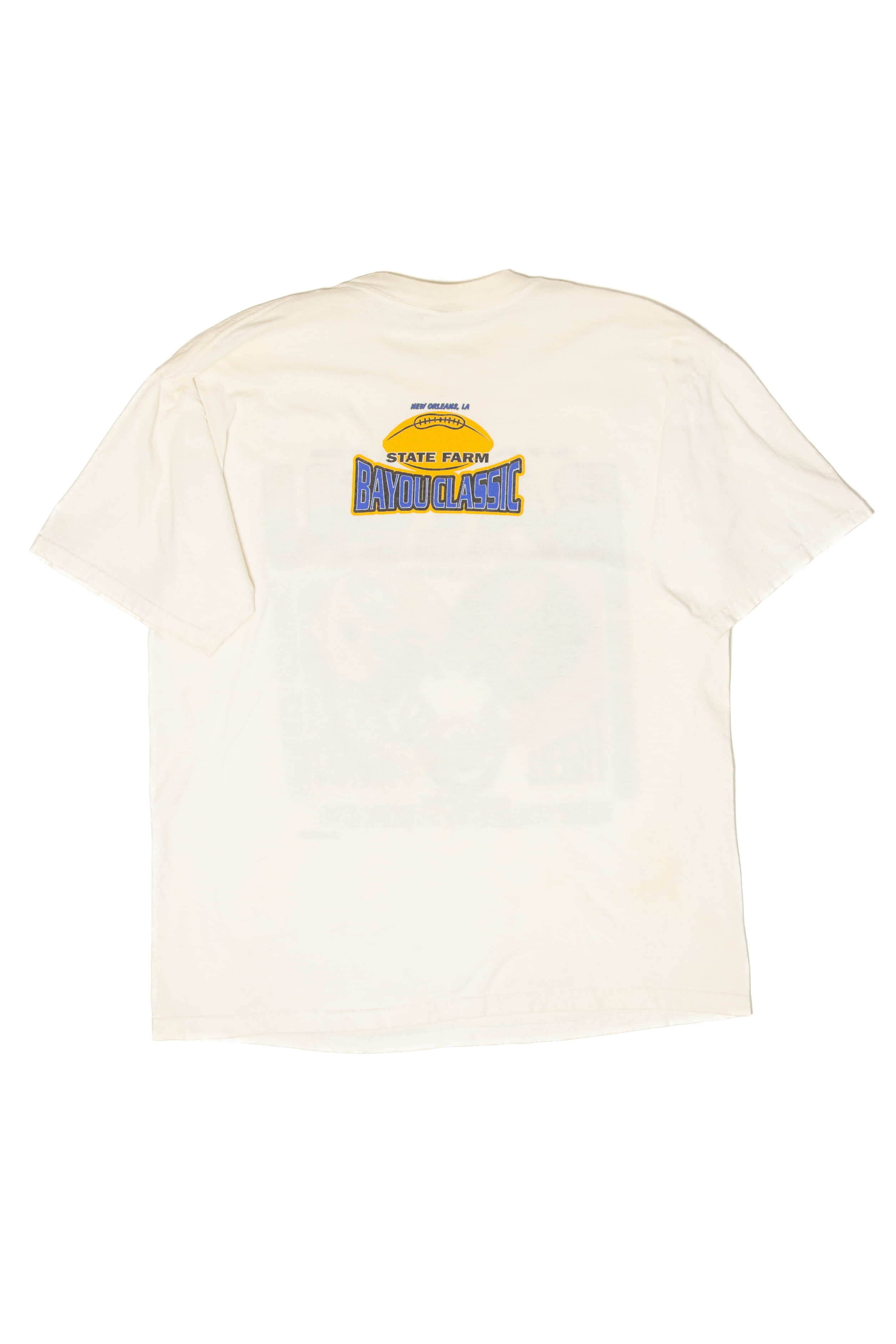 Vintage State Farm Bayou Classic Tigers vs Jaguars Football T-Shirt (2000s)