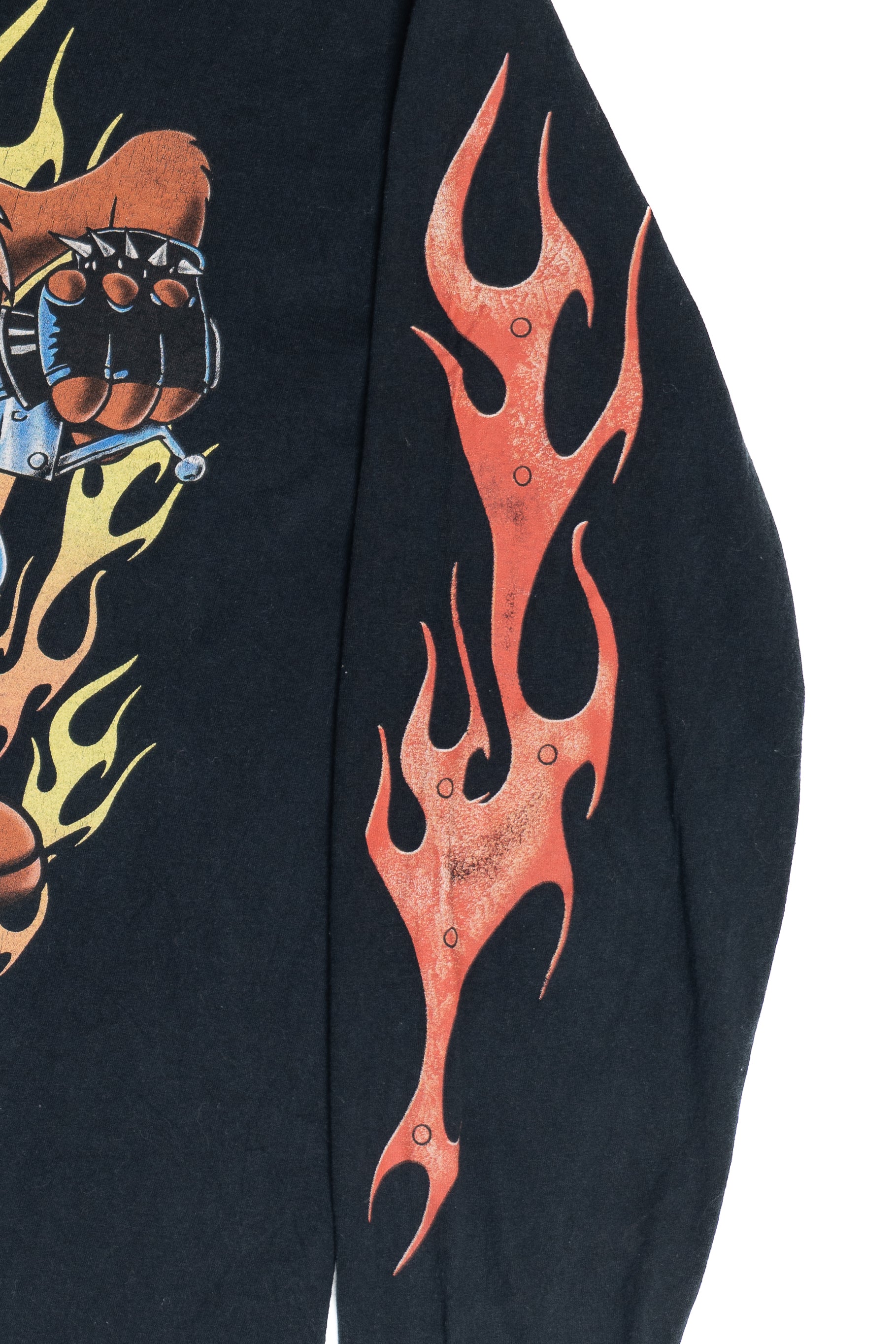 Looney Tunes Taz On Motorcycle Long Sleeve T-Shirt