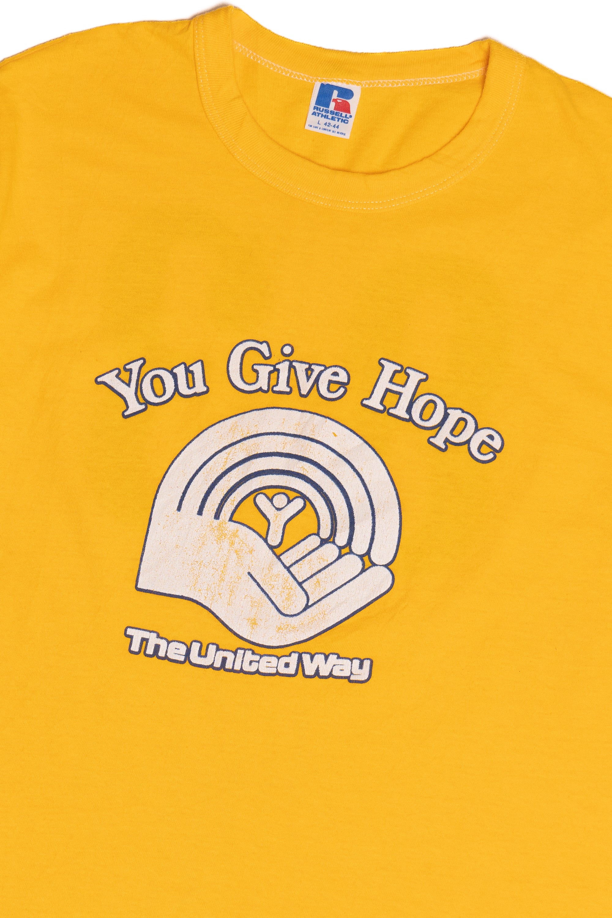 Vintage "You Give Hope" "The United Way" Russell Athletic T-Shirt (1980s)