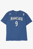 Recycled Minnesota Timberwolves Ricky Rubio #9 NBA T-Shirt (2010s)