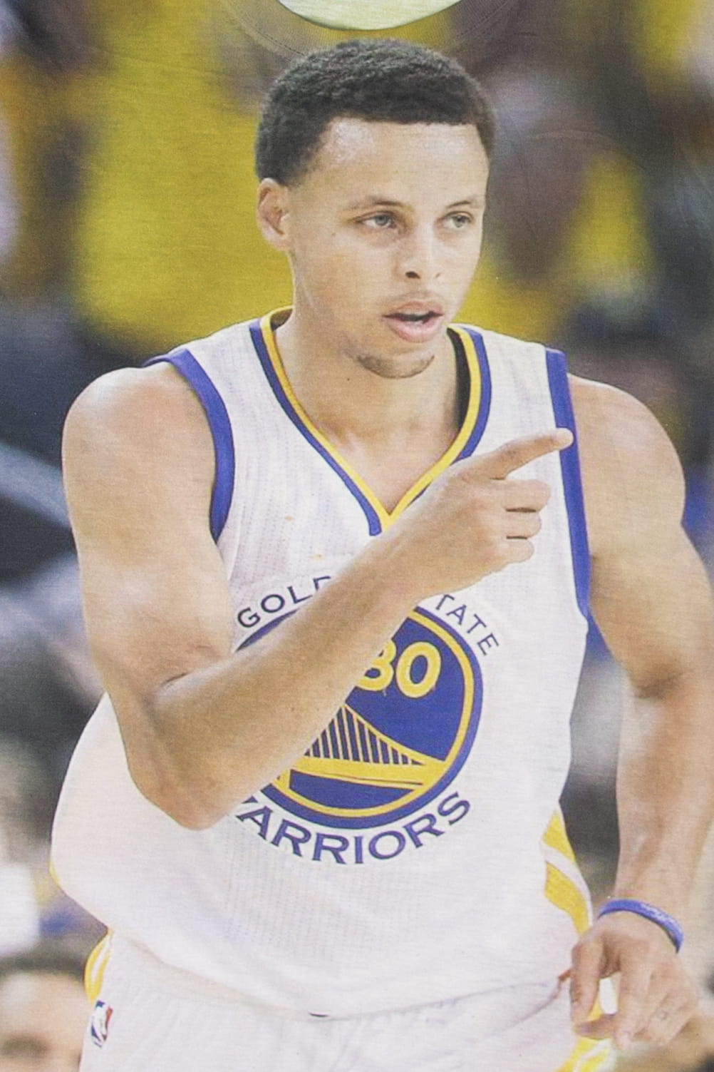 Recycled Golden State Warriors Stephen Curry Full Cover NBA T-Shirt