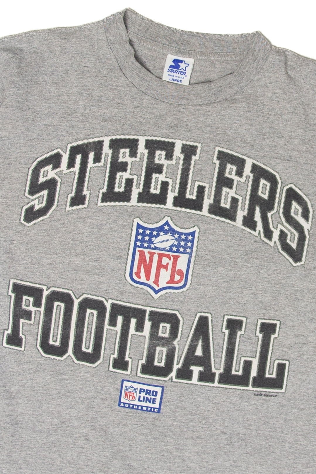 Vintage Steelers Football Starter NFL Pro Line T-Shirt (1990s)