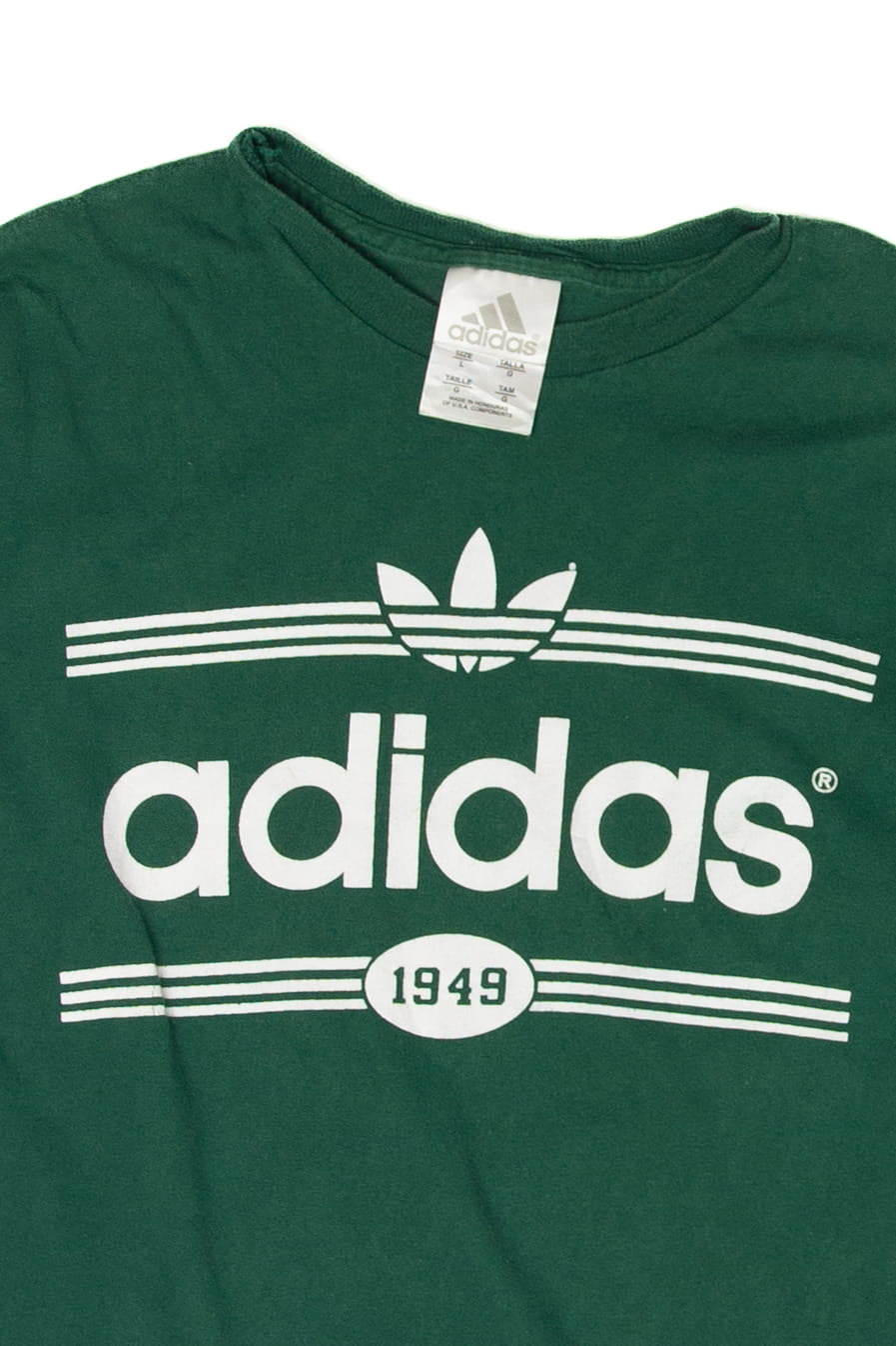 Recycled Green Adidas Long Sleeve T-Shirt